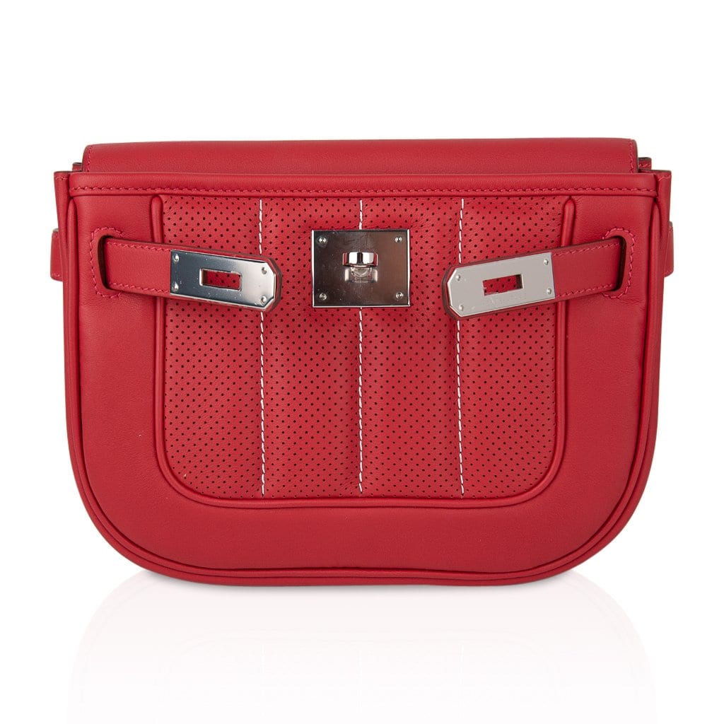 Berline 21 Bag shoulder/ Crossbody Vermillion Swift Palladium New w/ Box