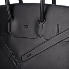 Shadow Birkin 35 Bag Limited Edition Black Swift Leather New