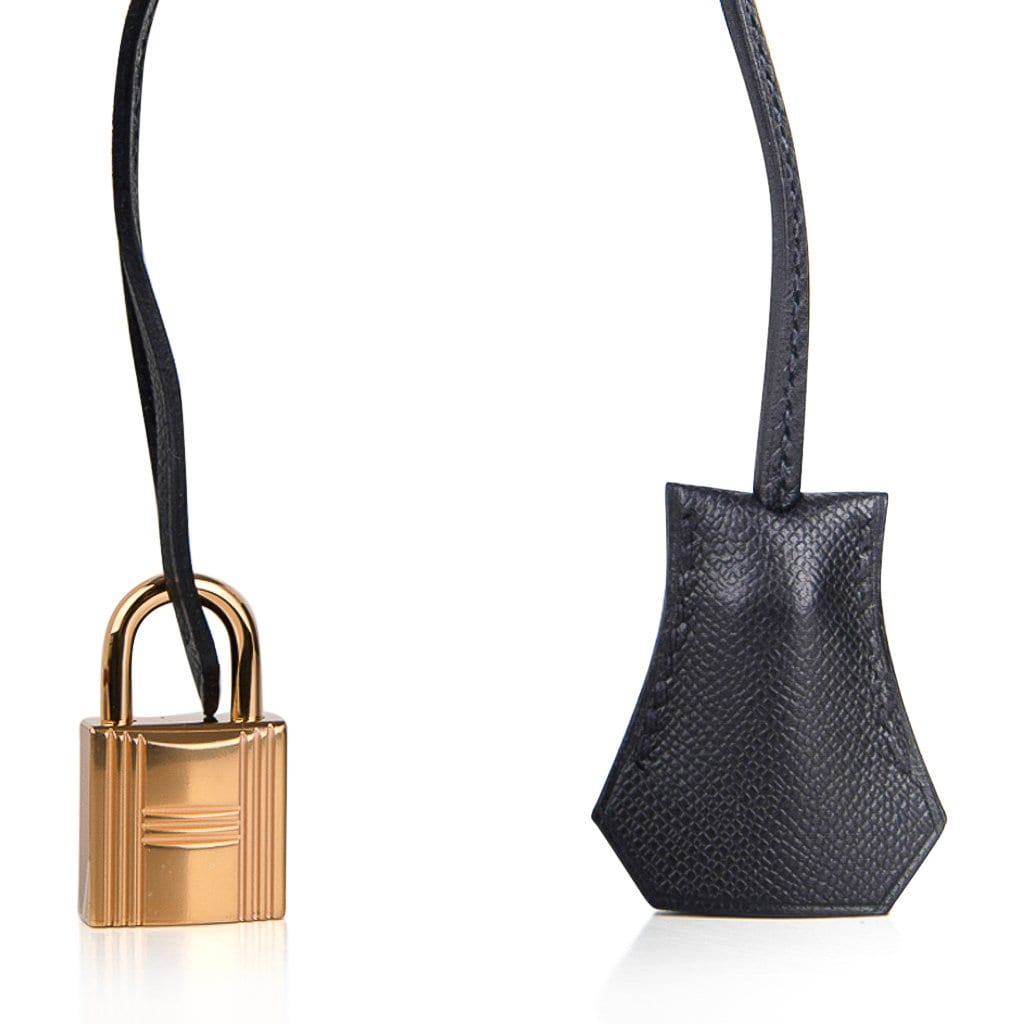 Birkin Sellier Limited Edition 30 Bag Black Veau Graine Monsieur Laiton