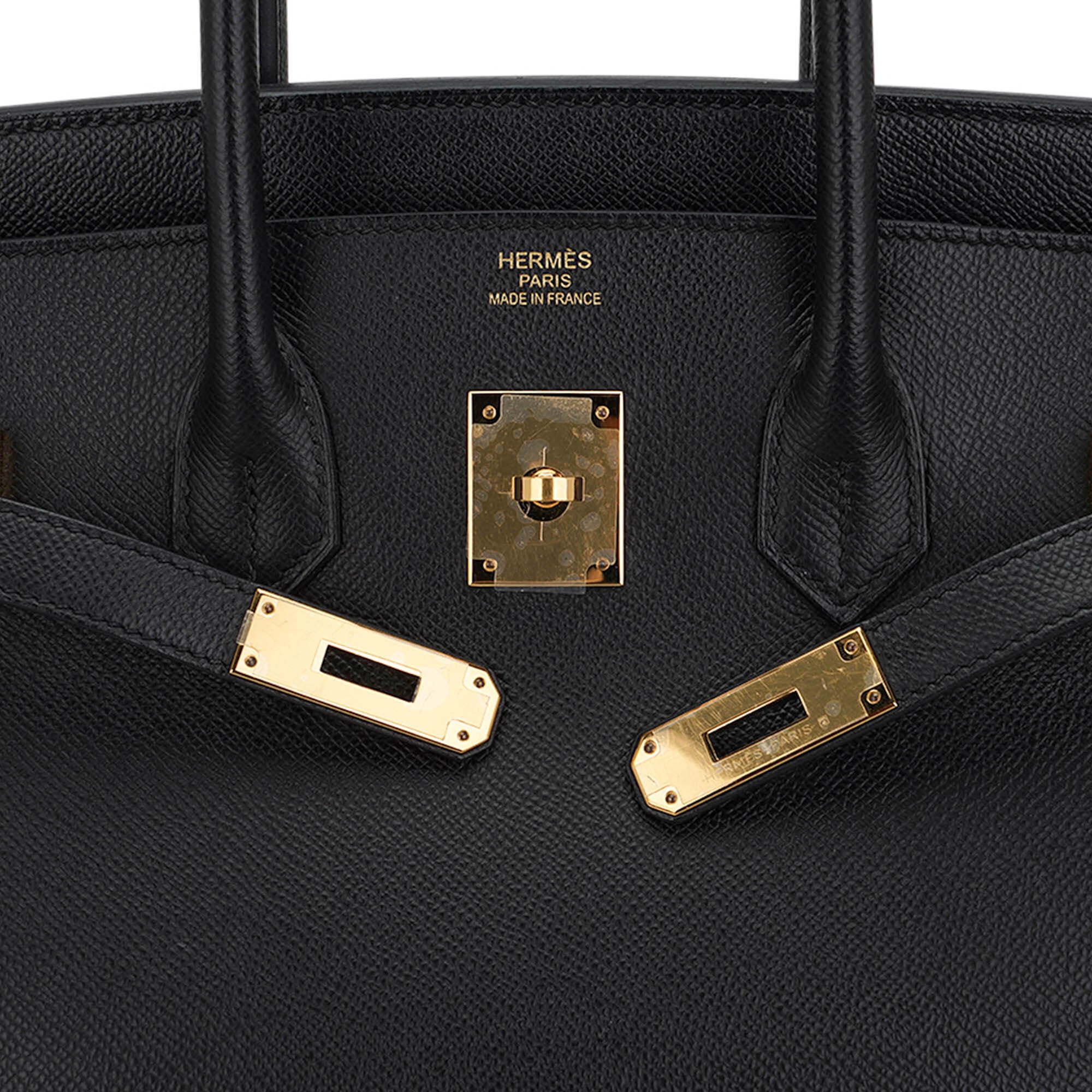 Birkin 35 Bag Black Epsom Leather with Gold Hardware