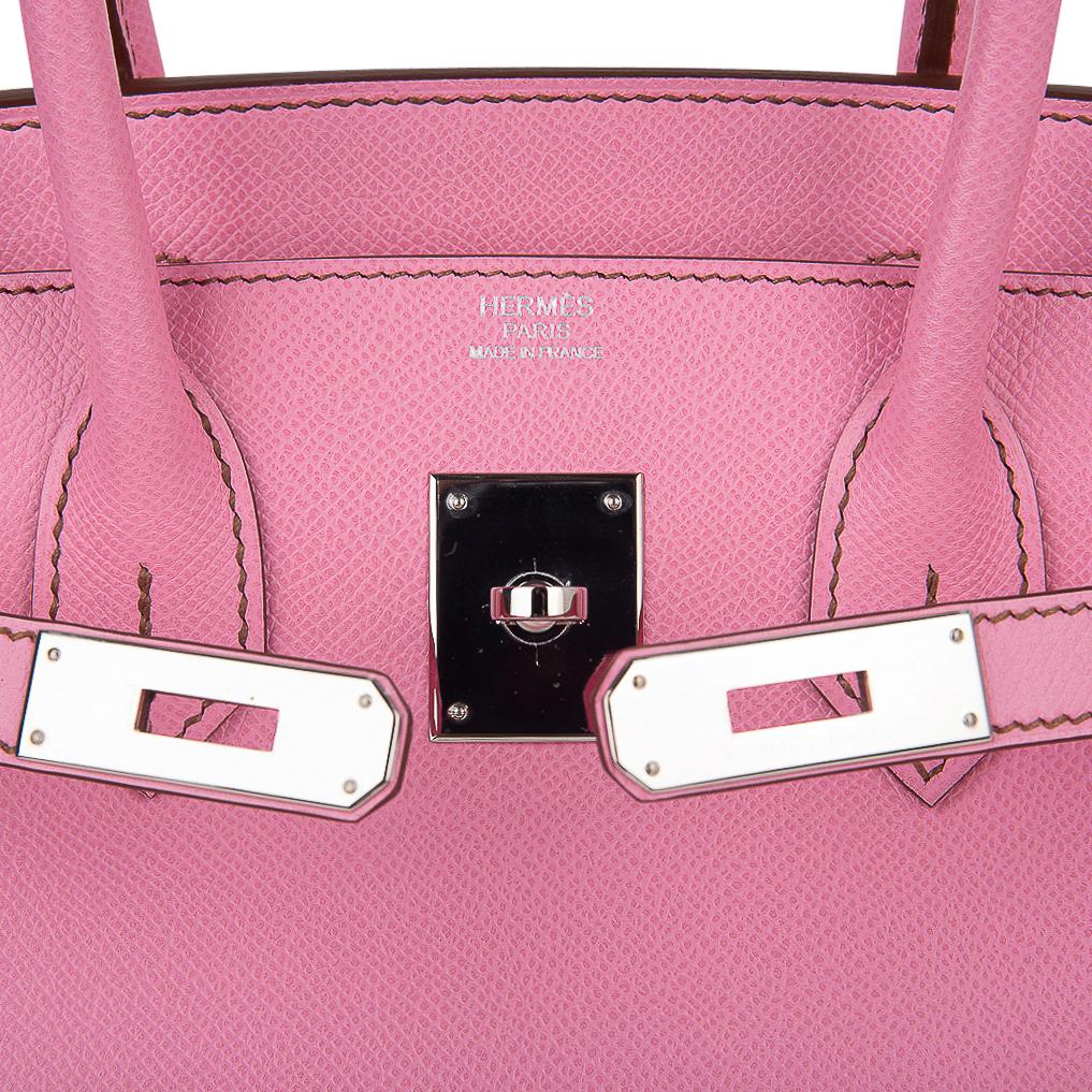 Birkin 30 Bag 5P Pink Epsom Palladium Hardware