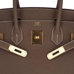 Birkin 30 Bag Etoupe (Taupe) Gold Hardware Togo Leather
