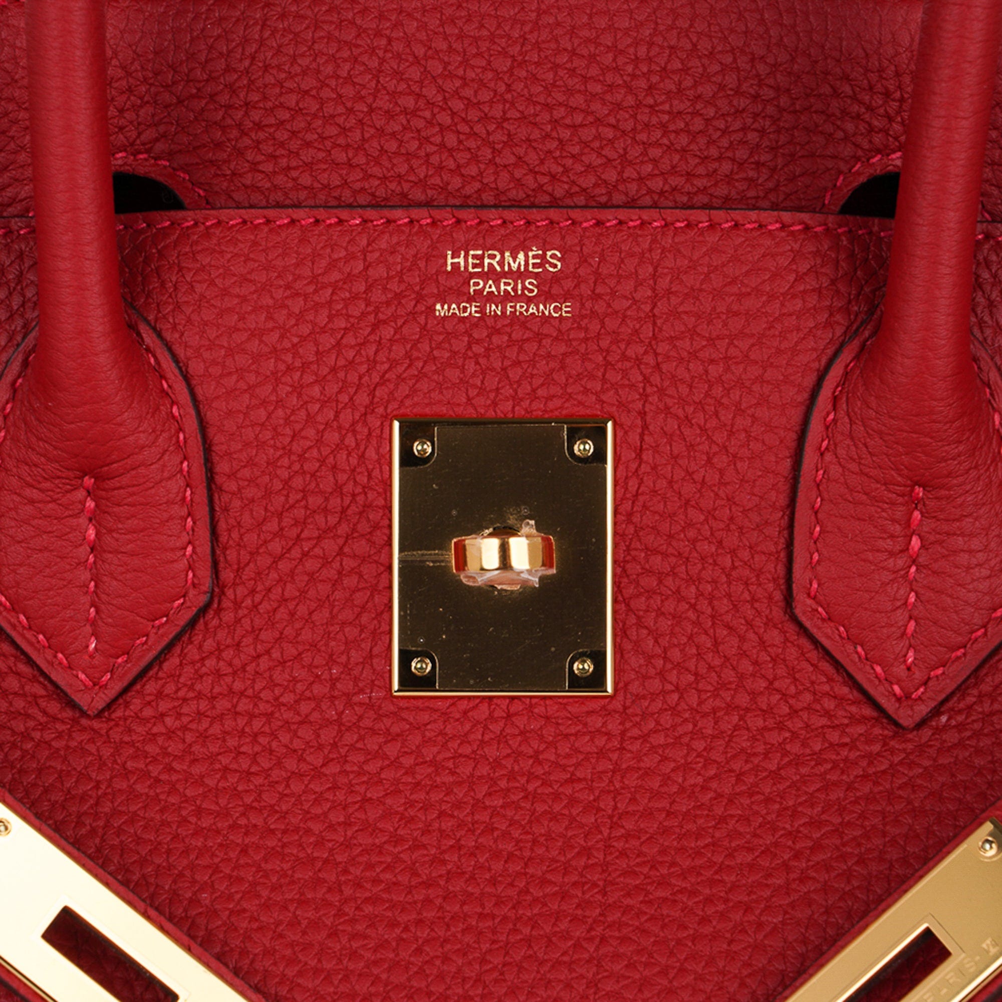 Birkin 30 Bag Lipstick Rouge Vif Togo Leather with Gold Hardware