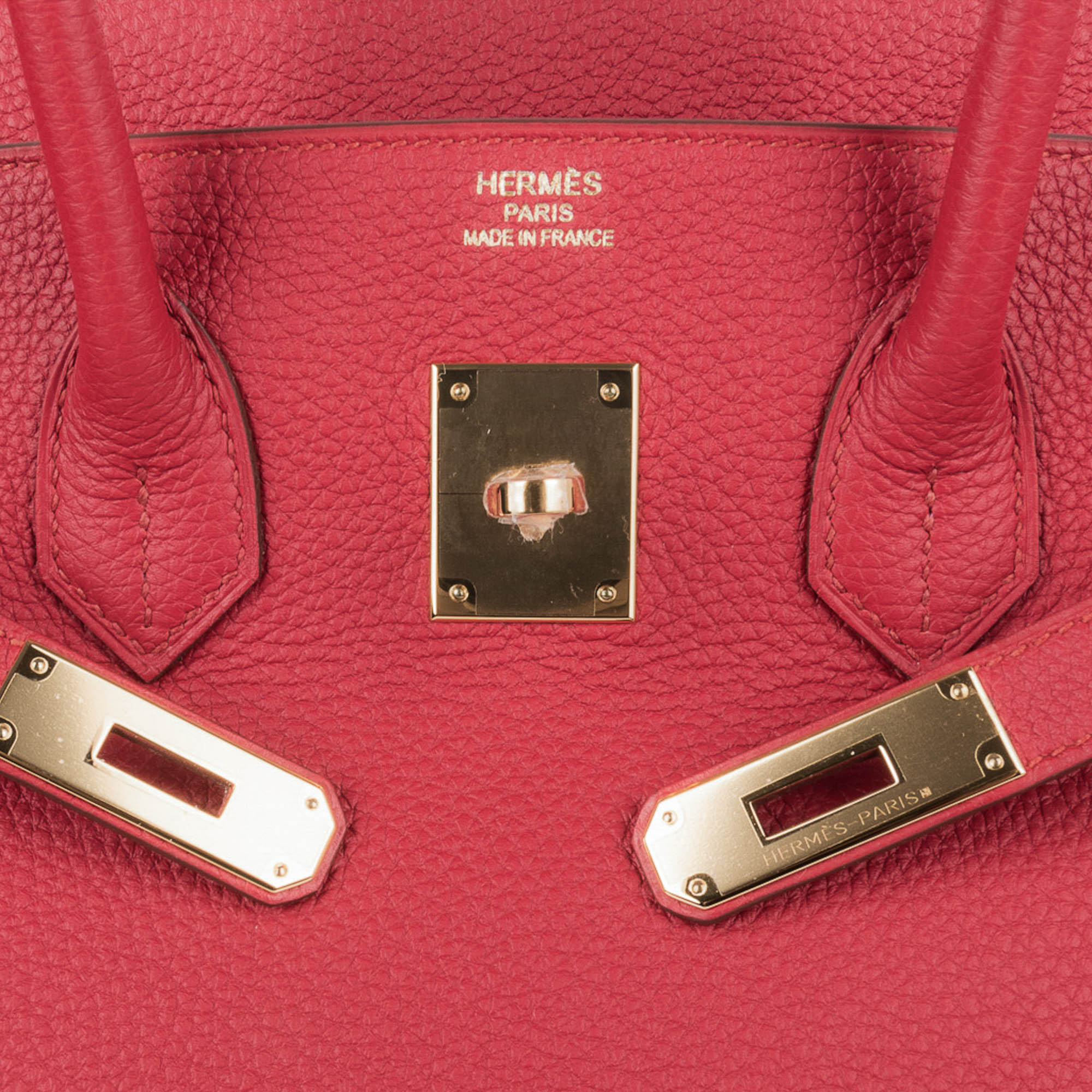 Birkin 35 Bag Vermillion Togo Leather with Gold Hardware
