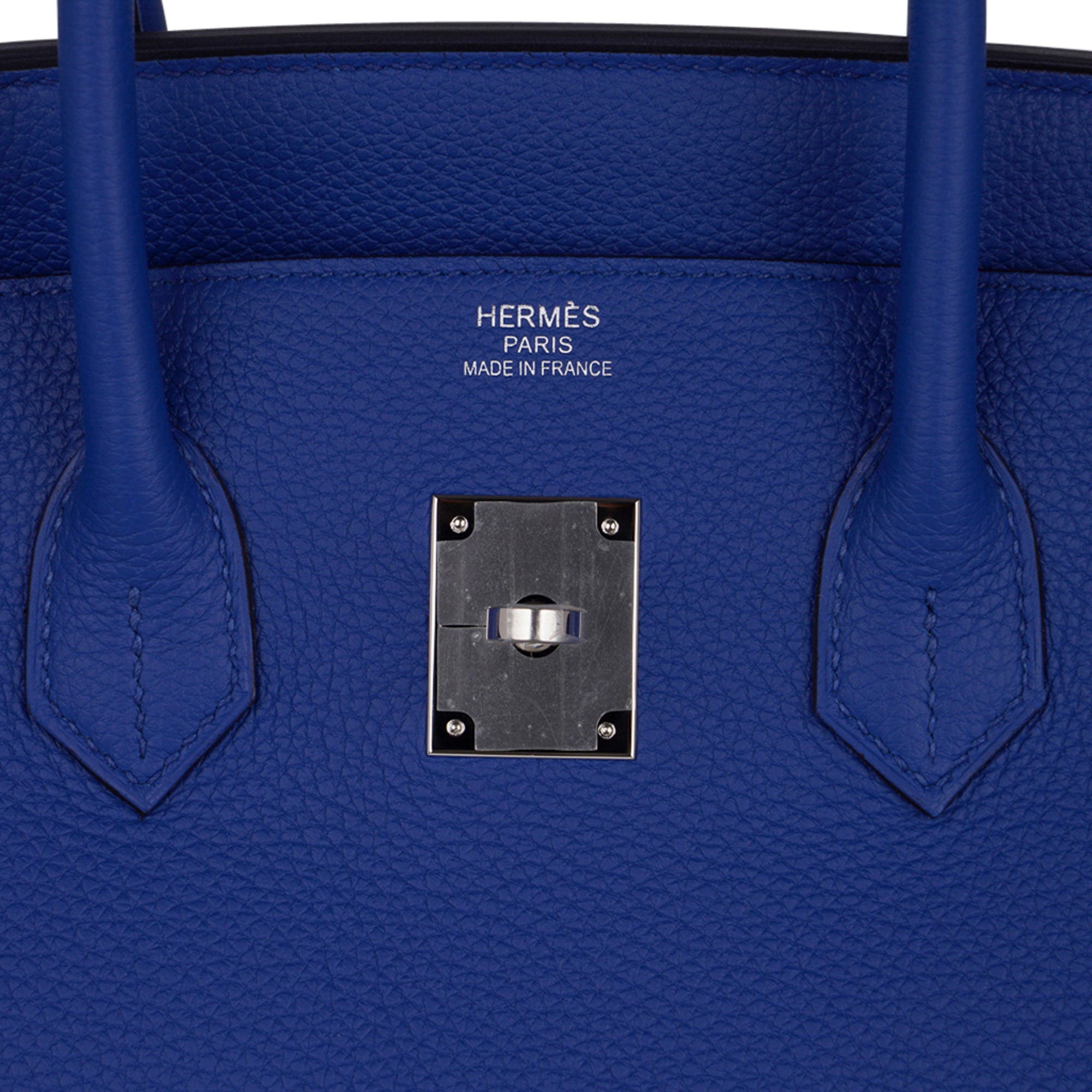 Birkin 35 Bag Blue de France Togo Leather with Palladium Hardware