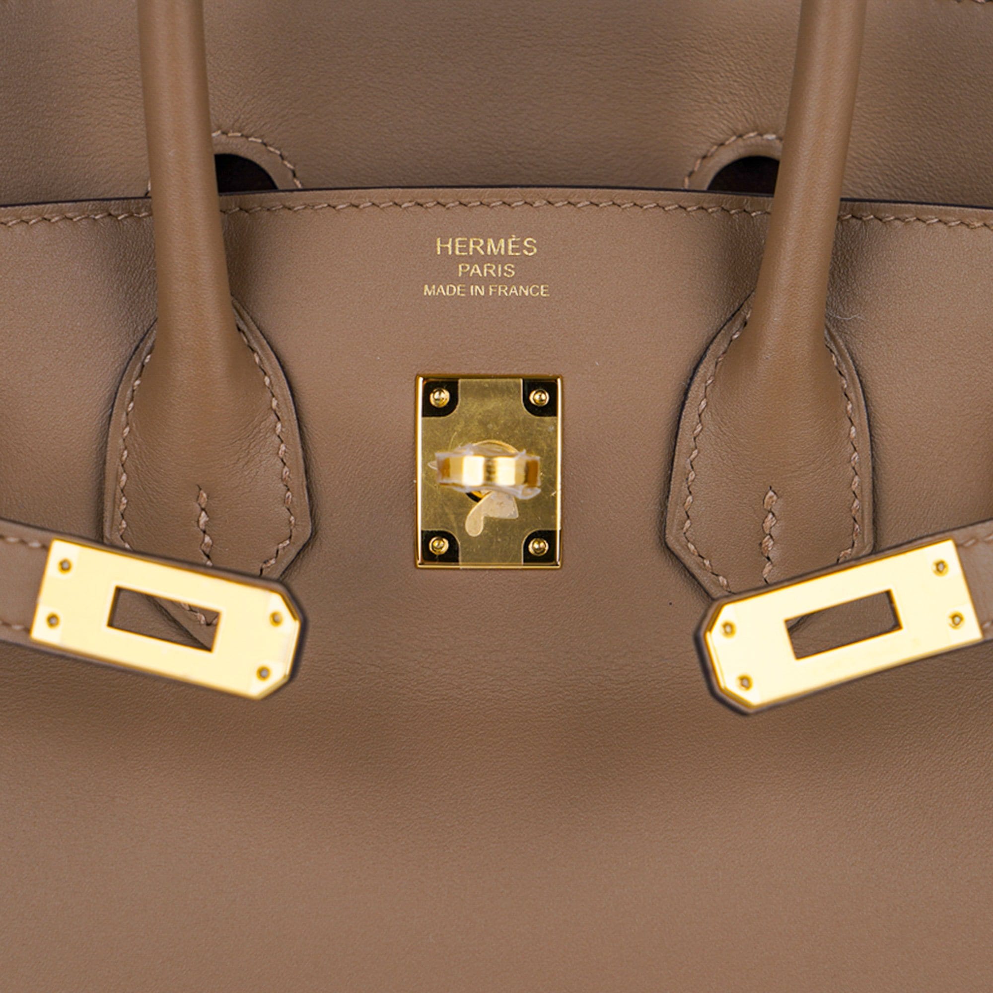 Birkin 25 Beige De Weimar Veau Jonathan Leather Gold Hardware