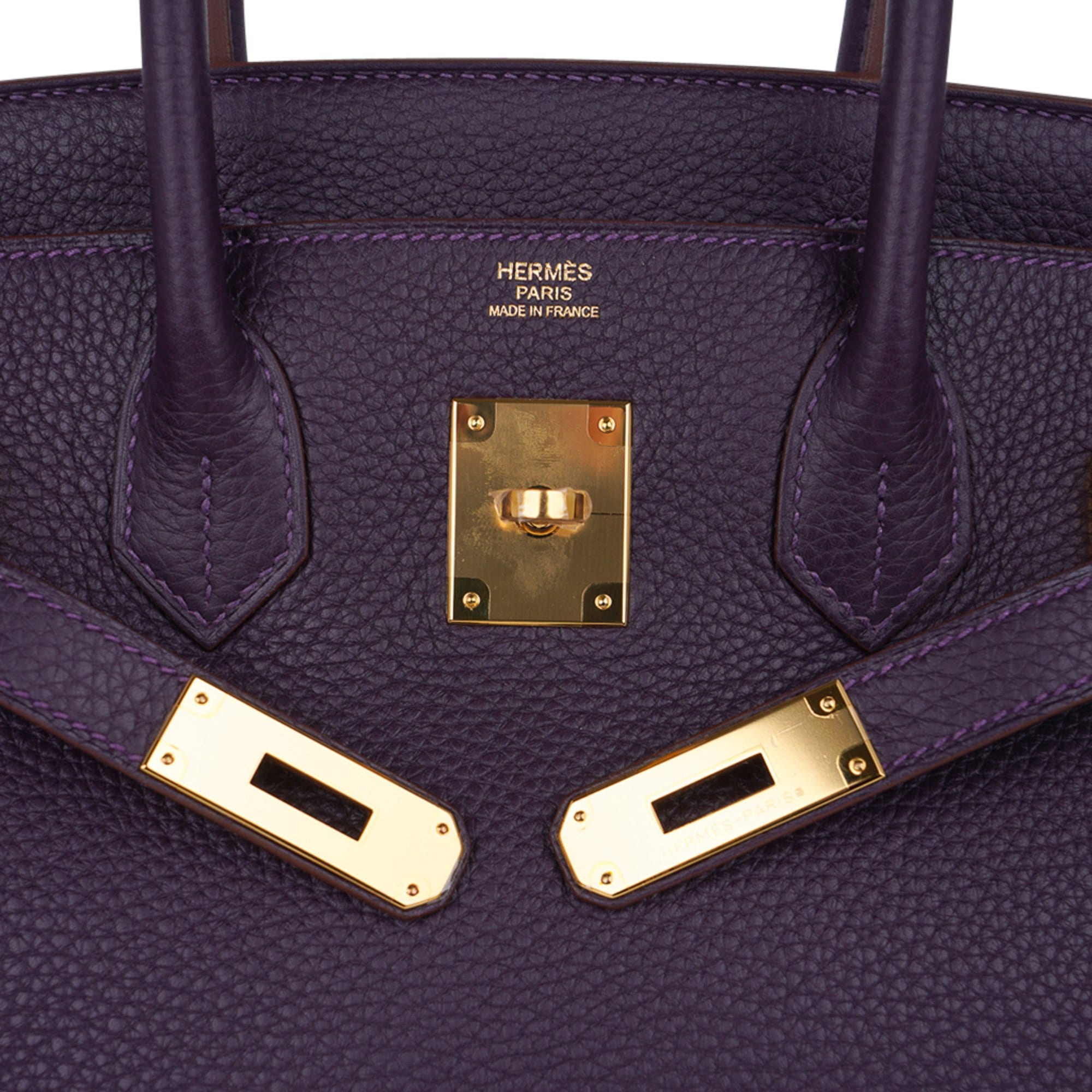 Birkin 30 Bag Raisin Rich Original Colour Gold Hardware Togo Leather