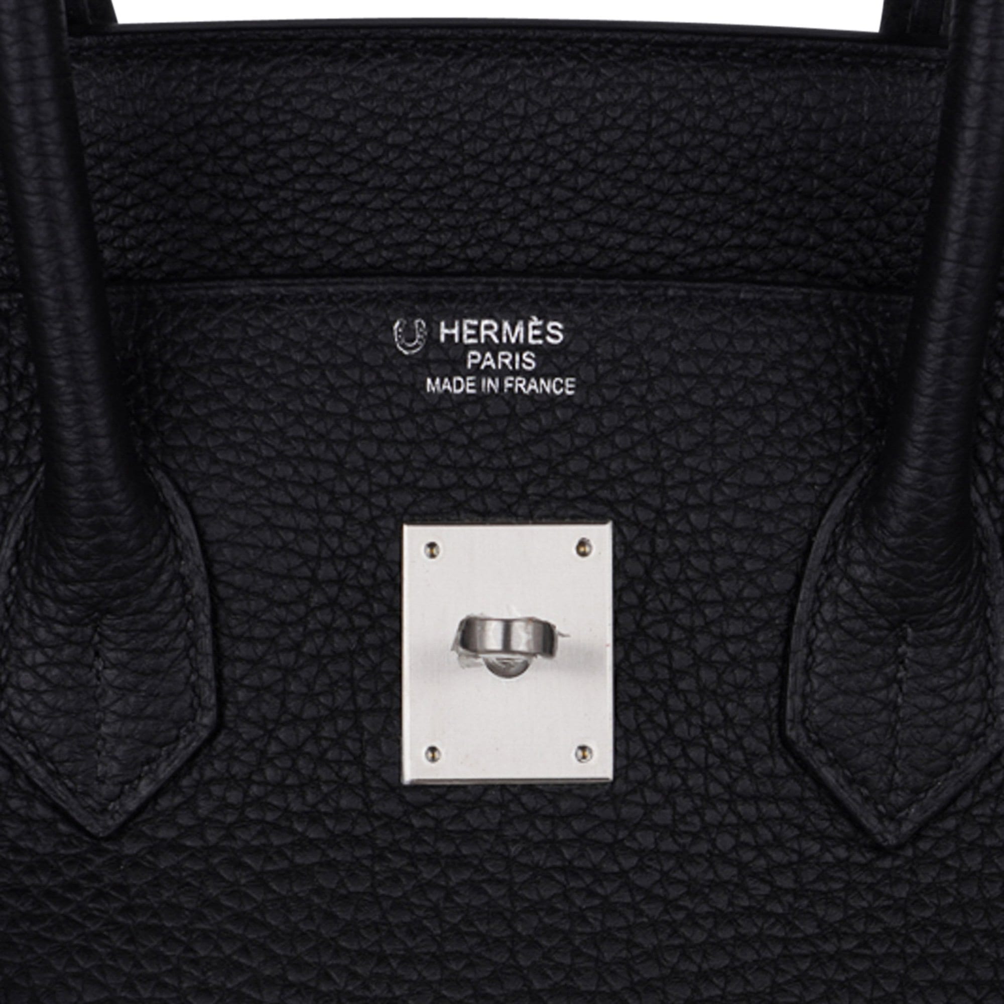 Special Order HSS Birkin 35 Bag Black Turquoise Togo Leather with Brushed Palladium Hardware