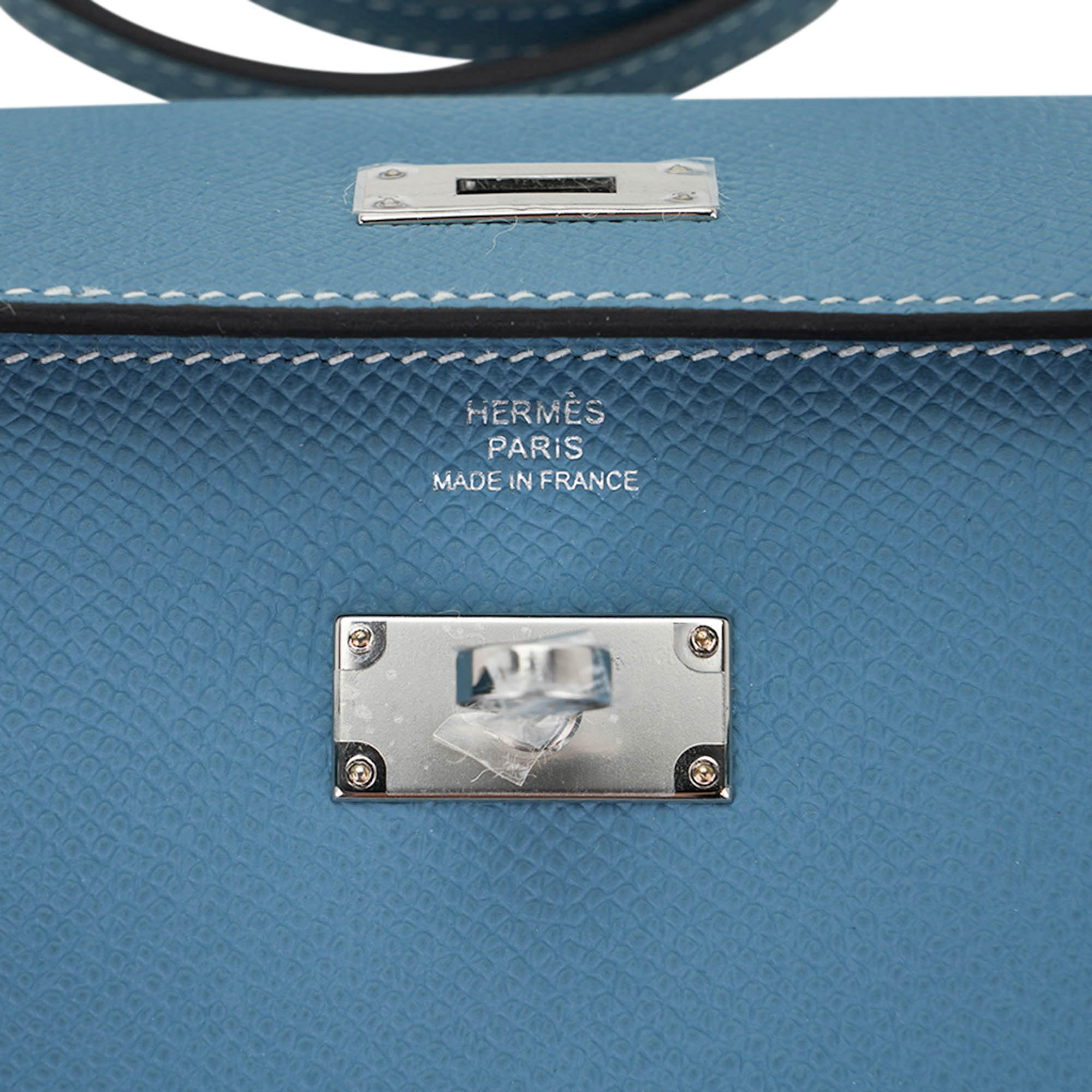 Kelly Classique To Go Wallet New Blue Jean Epsom with Palladium Hardware