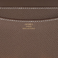 Constance Mini 18 Bag Etoupe Gold Hardware Epsom Leather