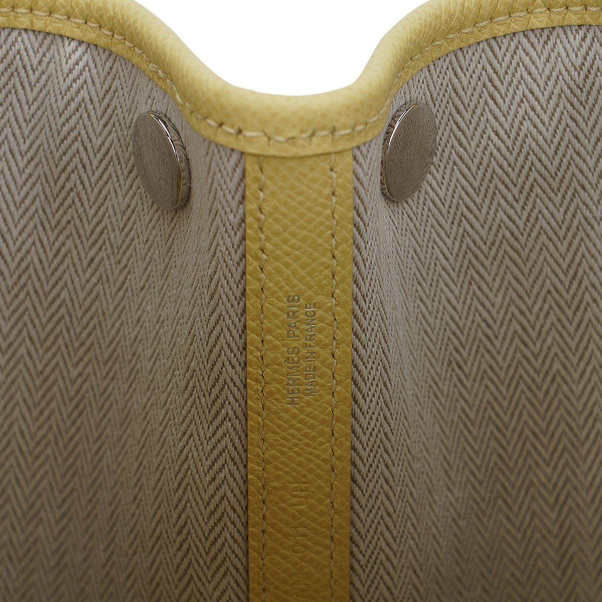 Garden Party 30 Bag Jaune Poussin Epsom Leather with Palladium Hardware