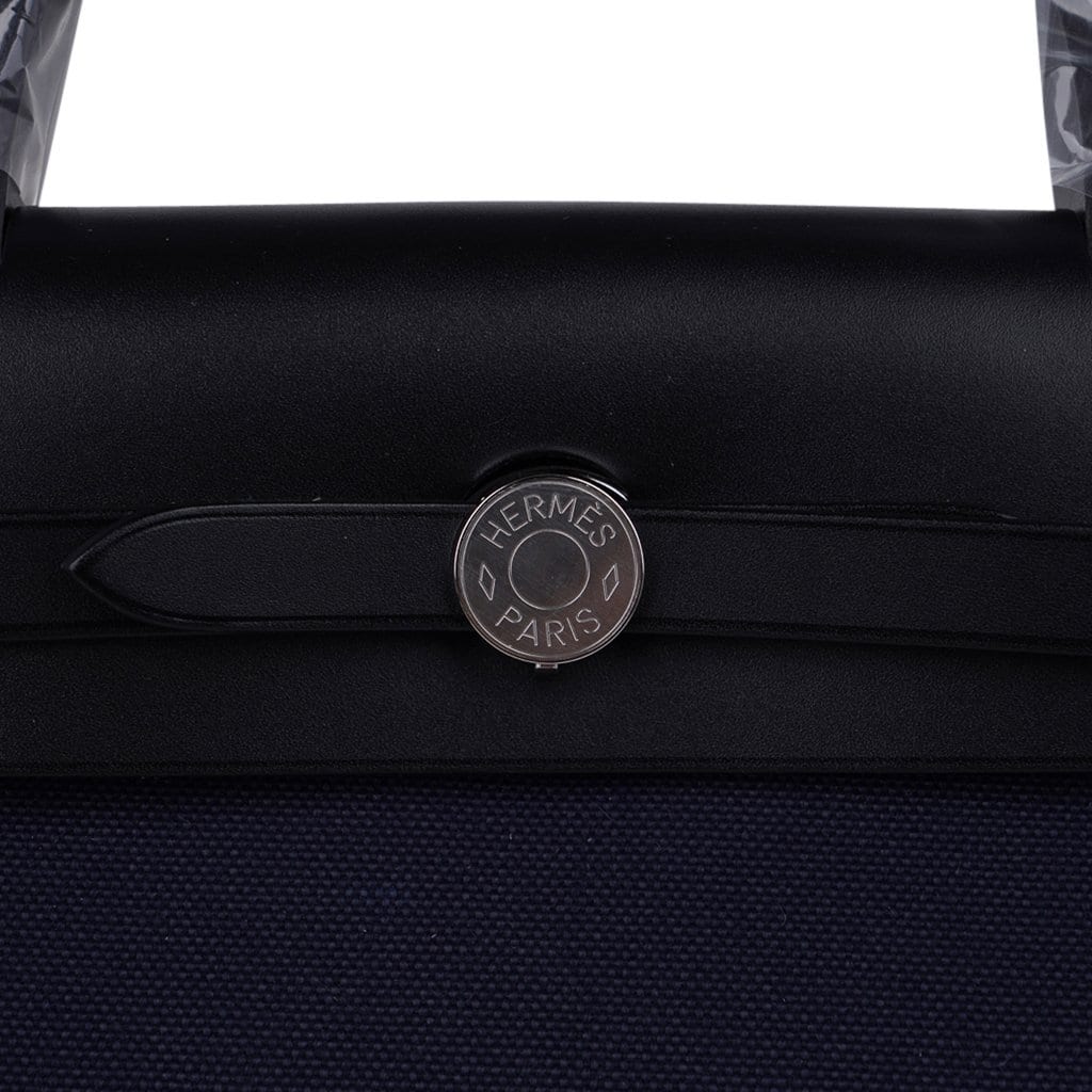 Herbag Zip Navy on Black 31 Militaire Canvas Vache Hunter Leather