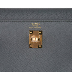 Kelly Sellier 25 Bag Vert Amande Gold Hardware Epsom Leather