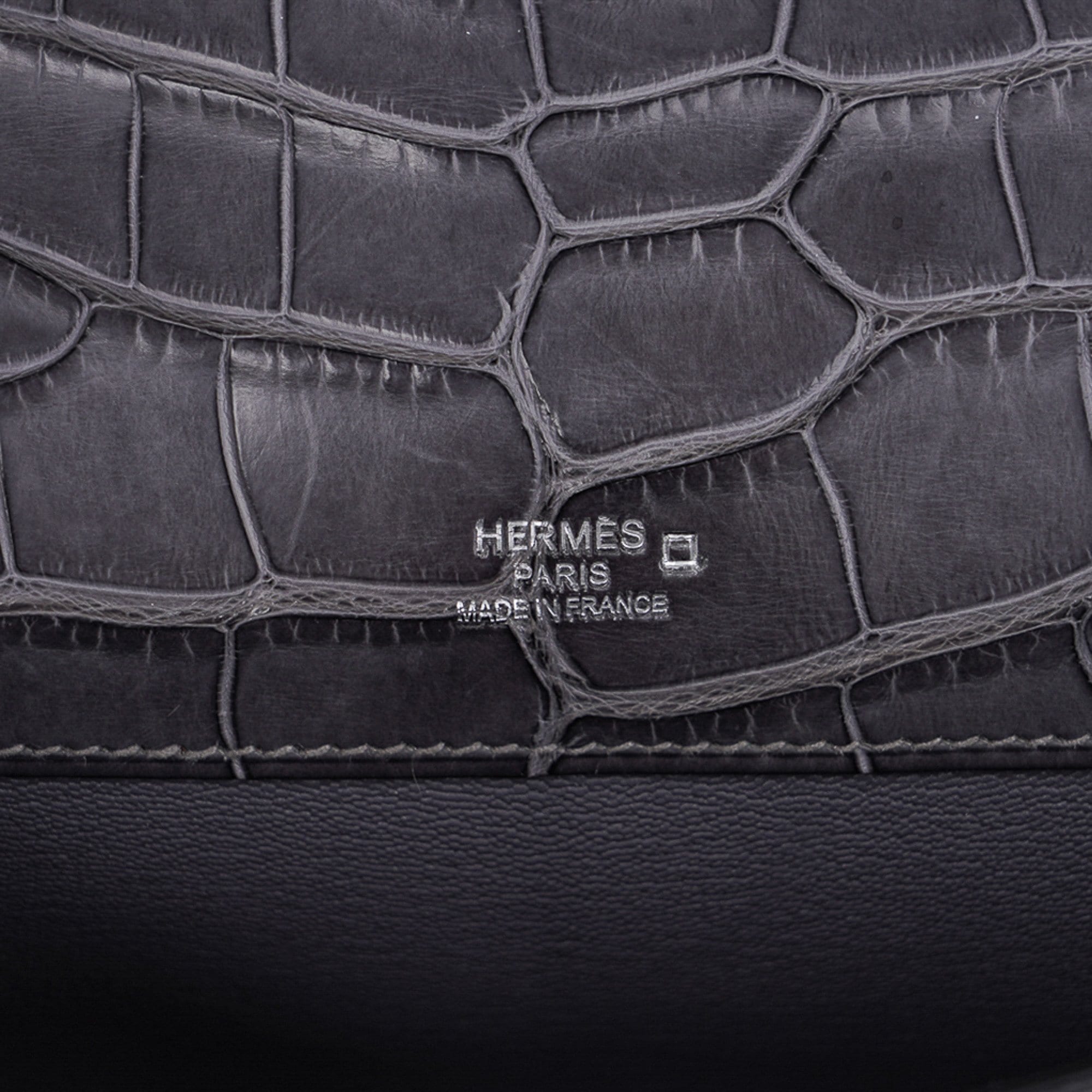 Kelly Cut Bag Gris Paris Grey Matte Alligator Palladium VERY rare