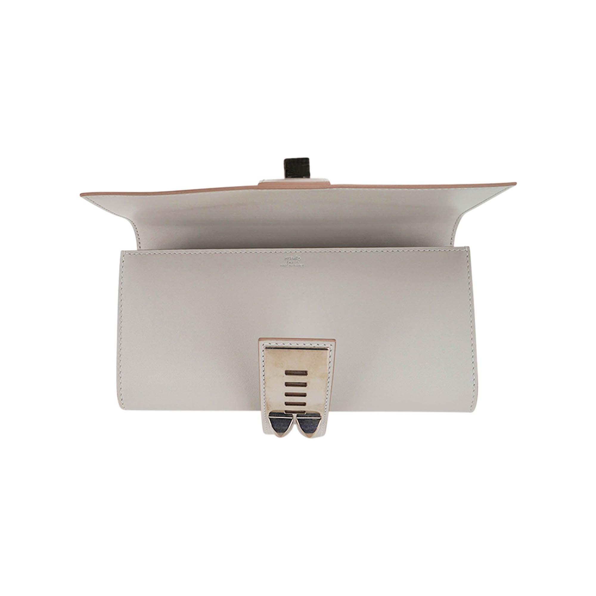 Medor 23 Clutch Bag Gris PerleTadelakt Leather with Palladium Hardware