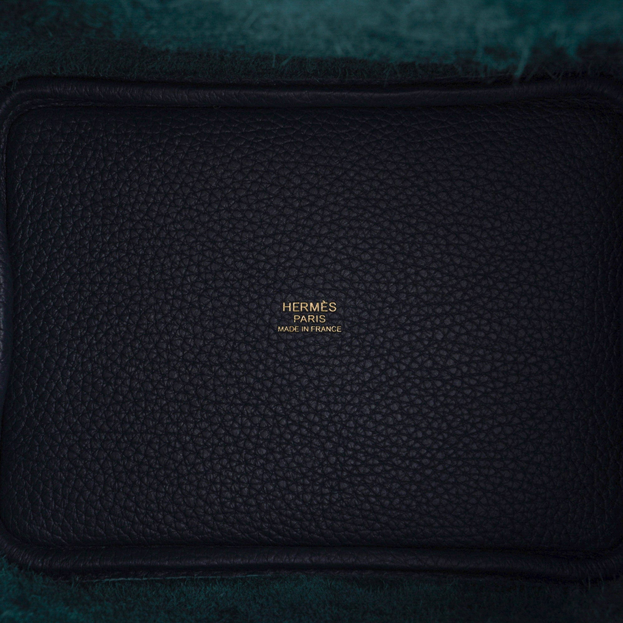 Lock 18 Bag Vert Cypress Gold Hardware Clemence Leather