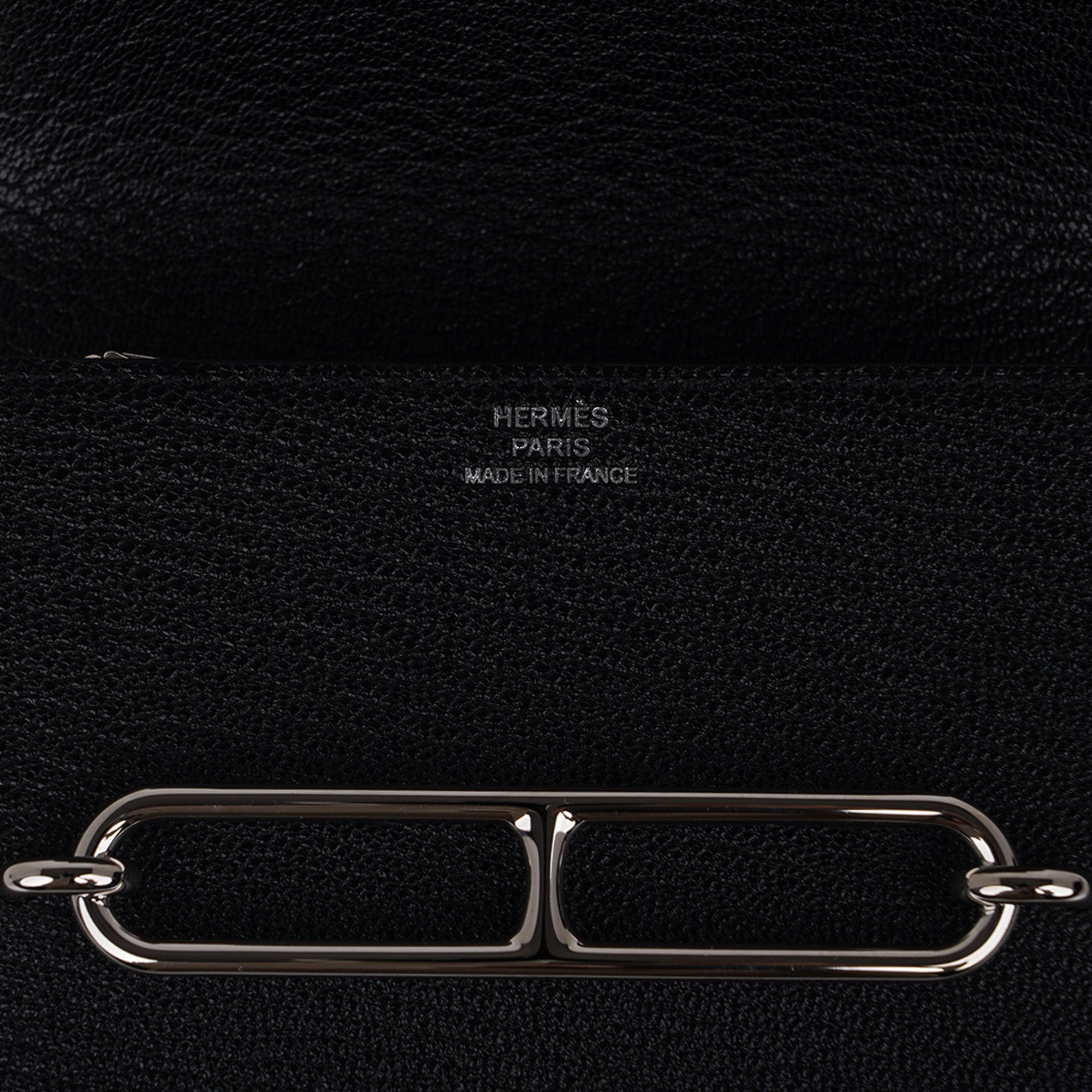 Roulis Slim Wallet Belt Bag Black Palladium Chevre