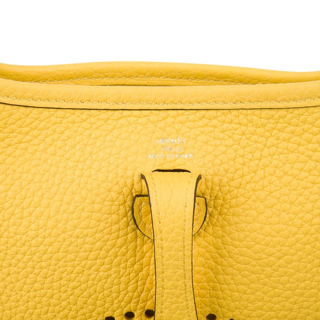 Evelyne TPM Amazone Bag Jaune De Naples Clemence Palladium Hardware