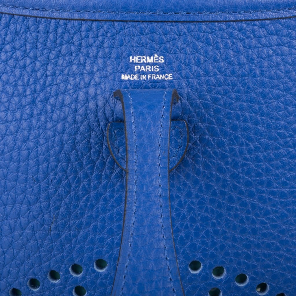 Evelyne TPM Bag Electric Blue Clemence Palladium
