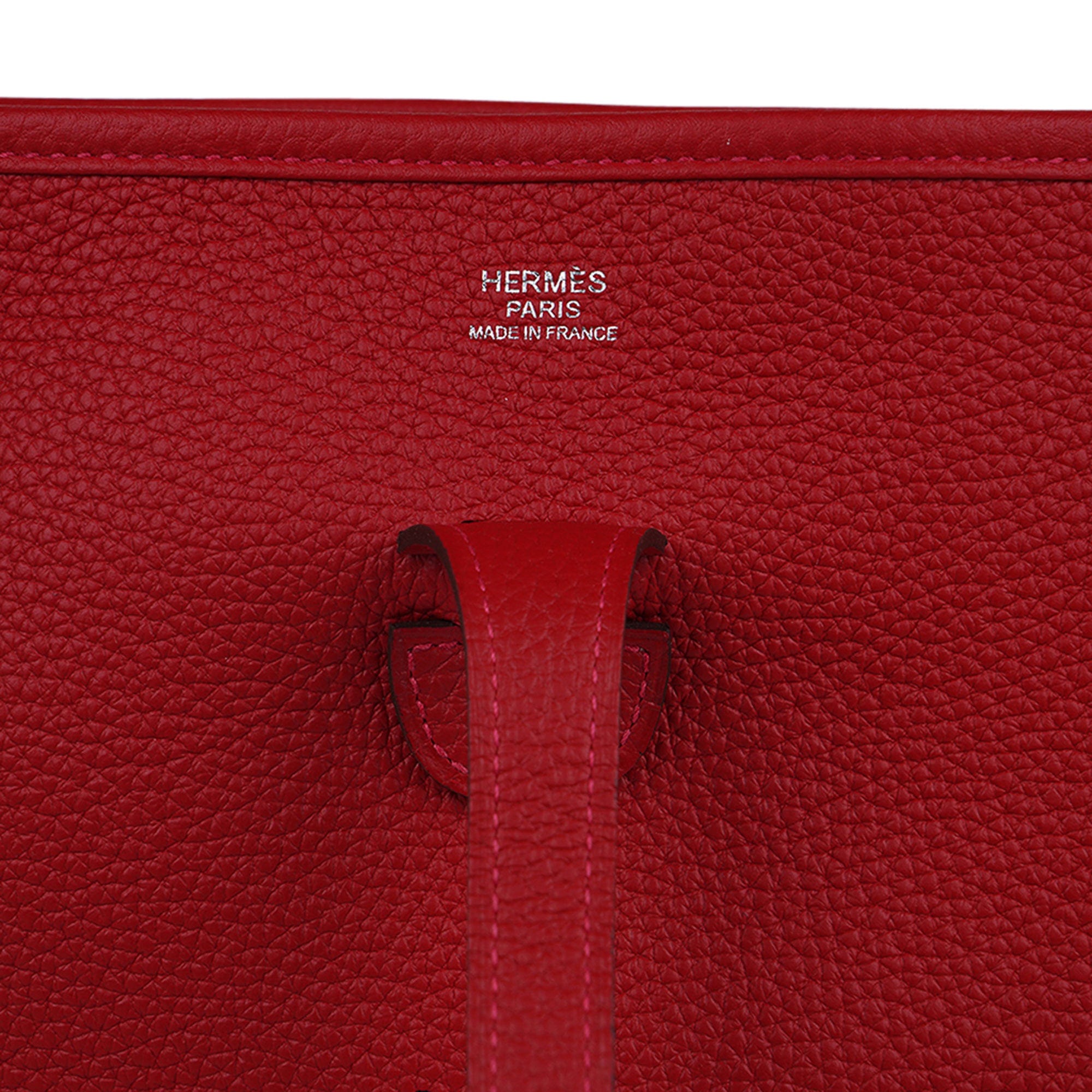 Evelyne PM Bag Rouge Casaque Clemence Palladium Hardware