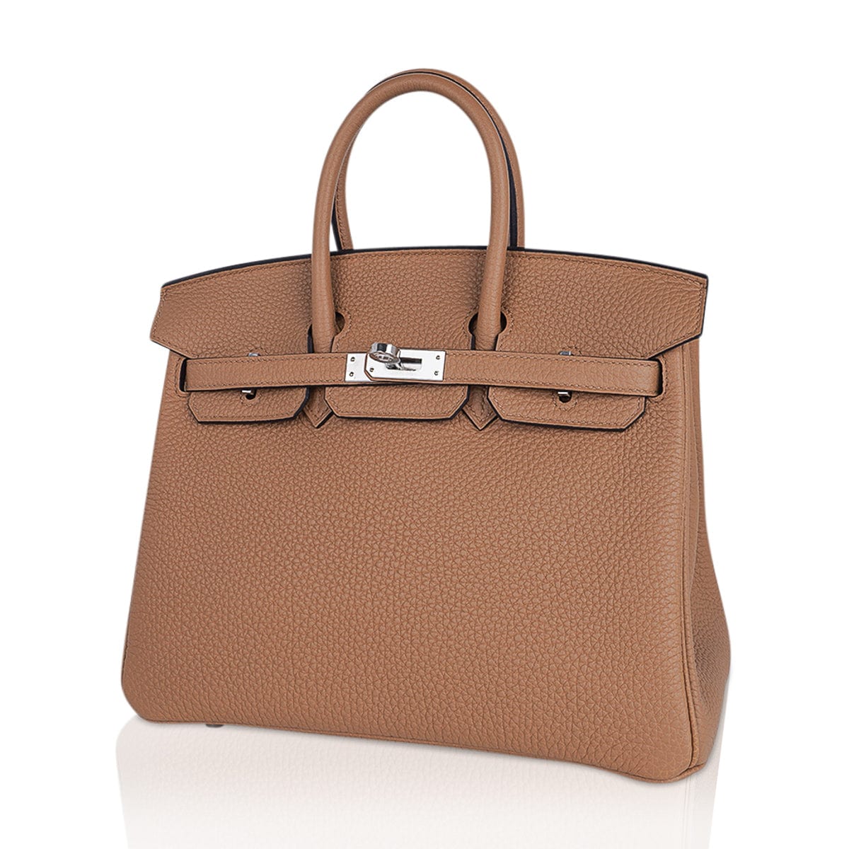 Birkin 25 Bag Chai Togo Leather with Palladium Hardware
