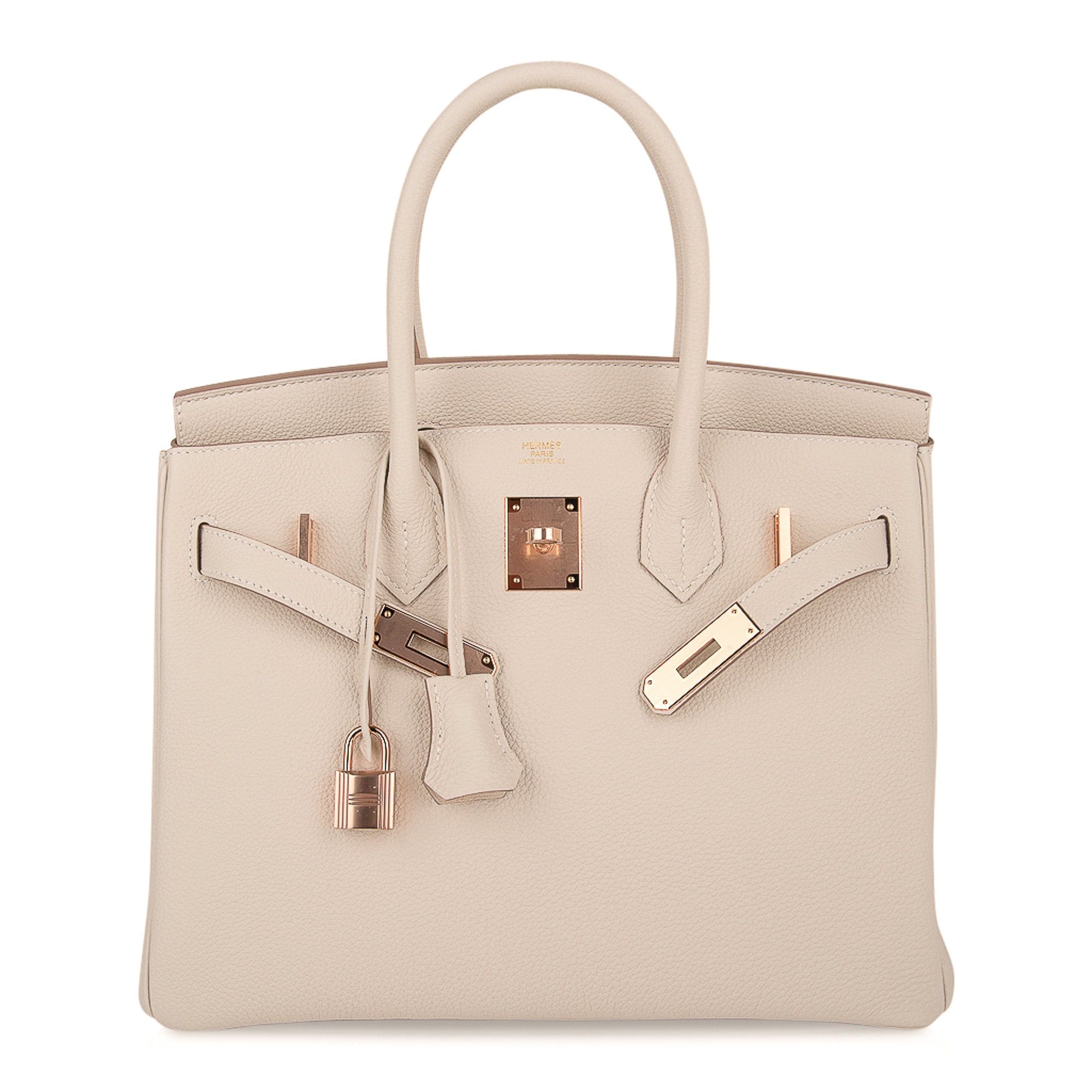 Birkin 30 Bag Craie Rose Gold Hardware Neutral Beauty