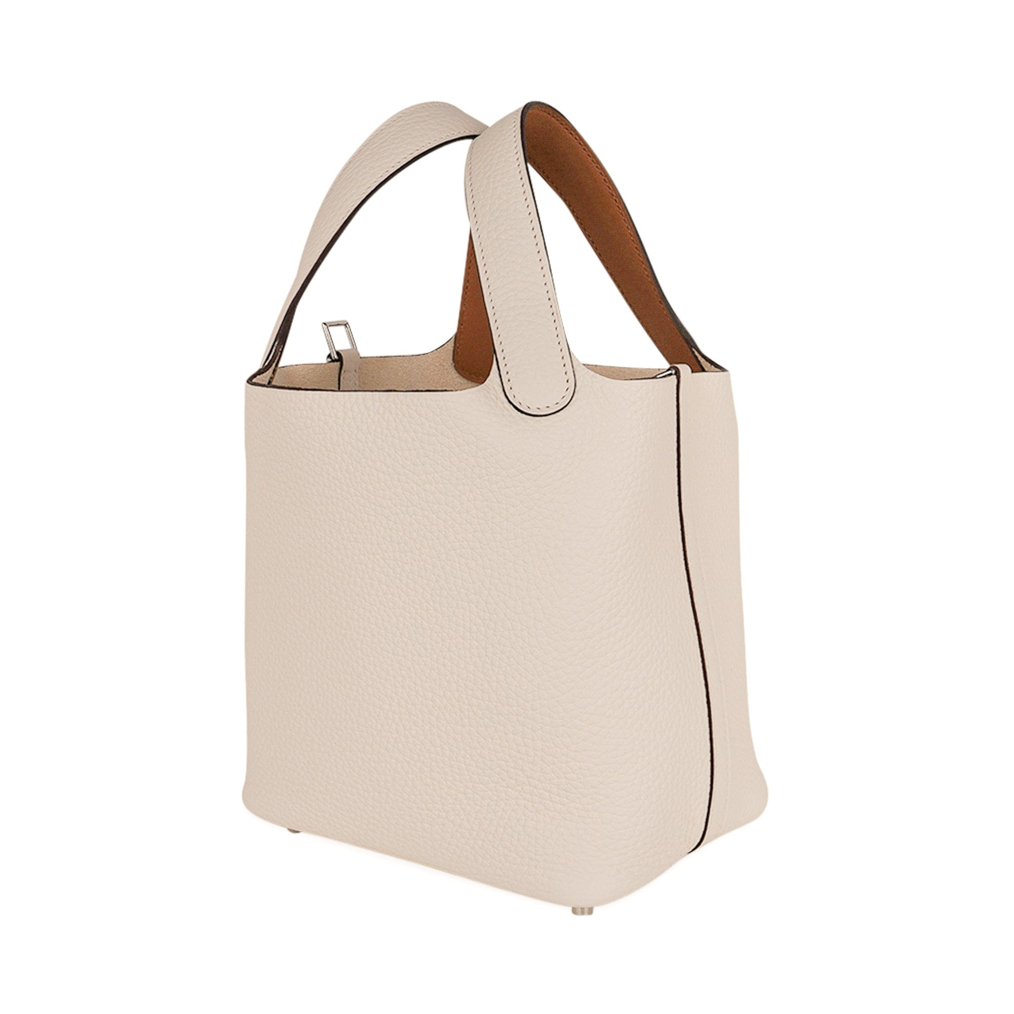 Picotin Lock Eclat 18 Bag Nata / Sesame Tote Clemence Palladium