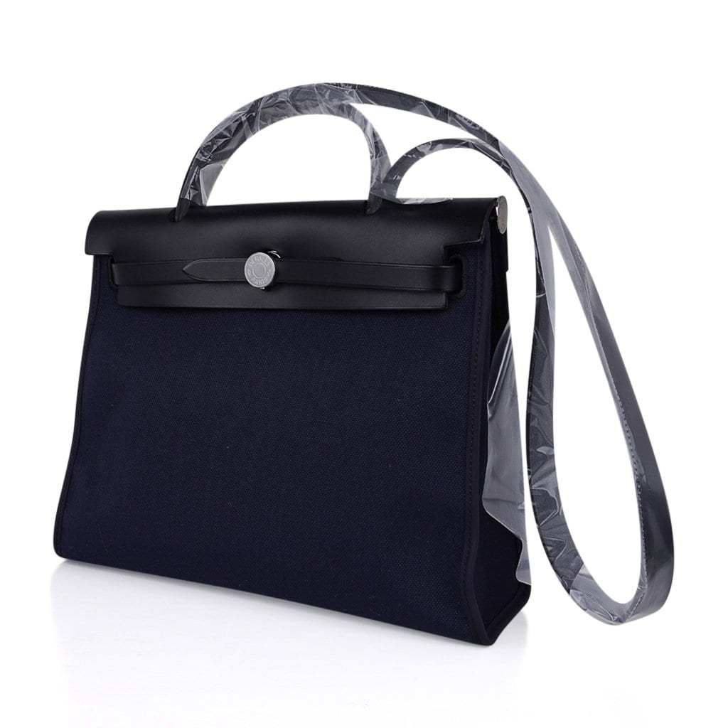 Herbag Zip Navy on Black 31 Militaire Canvas Vache Hunter Leather