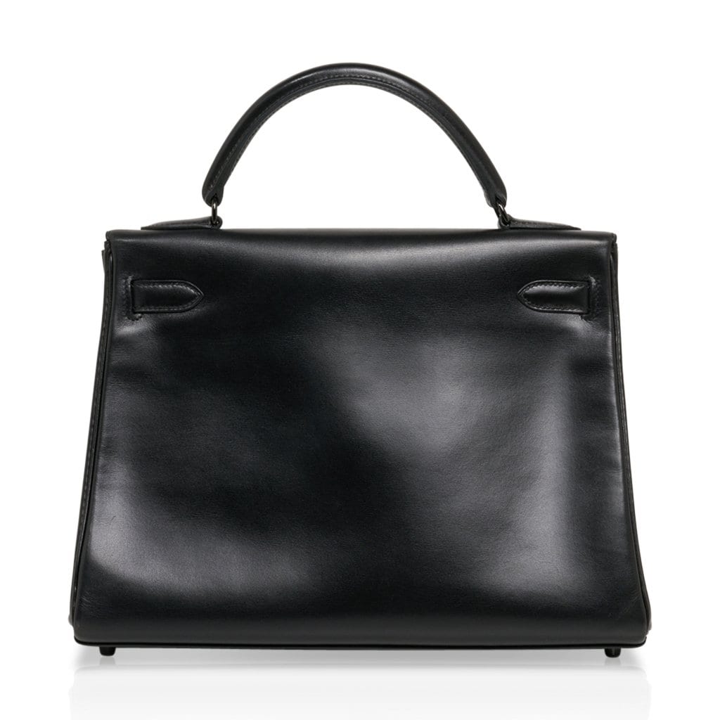 Kelly 32 So Black Bag Box Leather Limited Edition