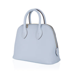 Mini Bolide 1923 Bleu Brume 25 Bag Evercolor Leather Gold Hardware Gold Hardware