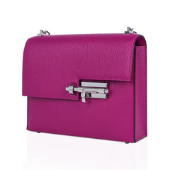 Mini Verrou Chaine Bag Rose Pourpre Chevre Leather