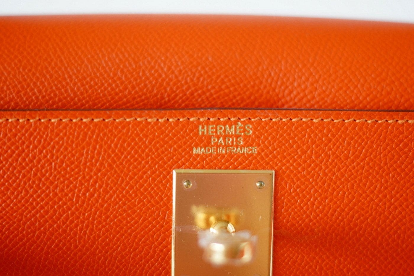 Kelly 32 Bag Sellier Feu Lush Orange Epsom Gold Hardware