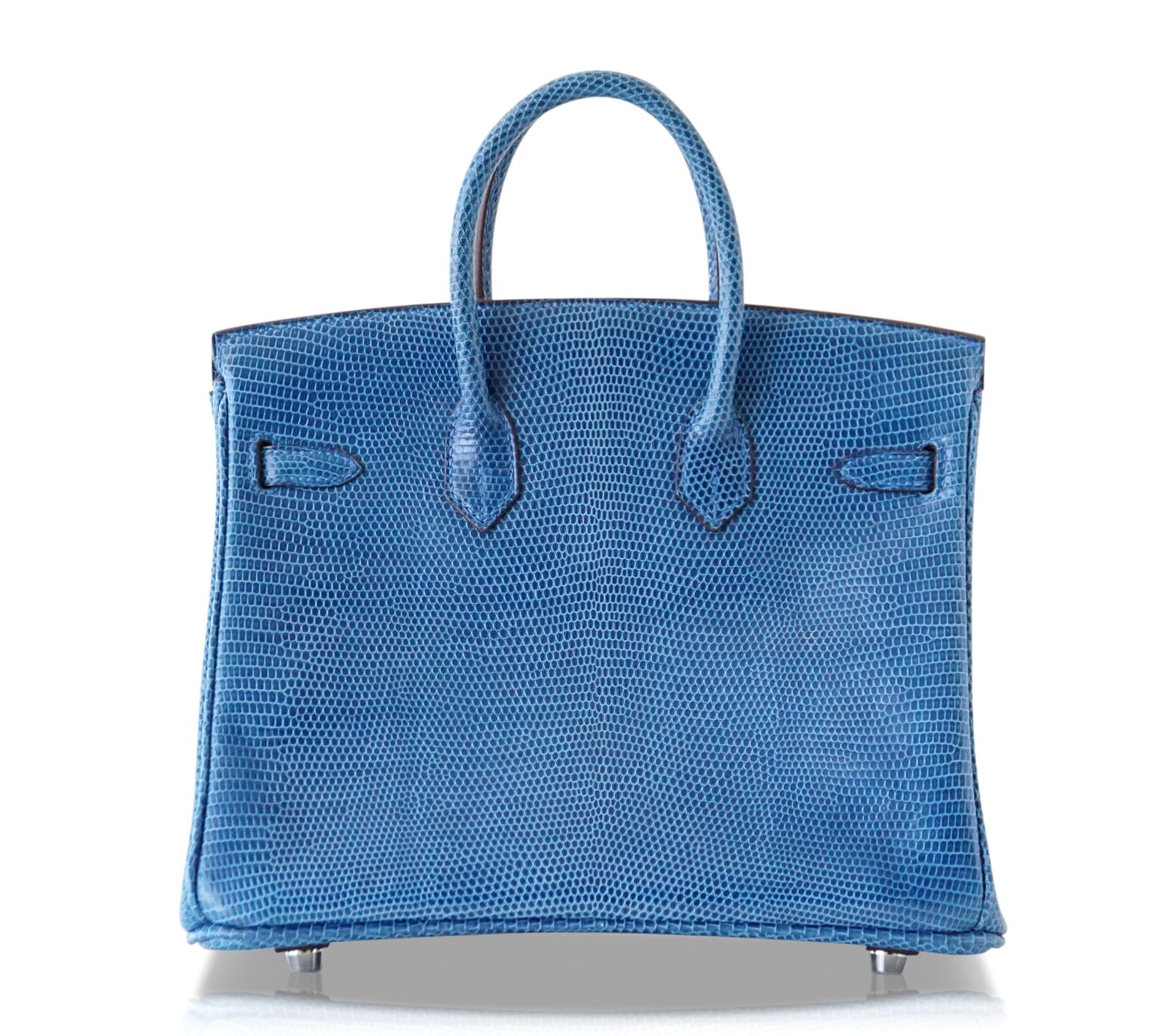 Birkin 25 Bag Mykonos Very Rare Lizard Palladium Hardware