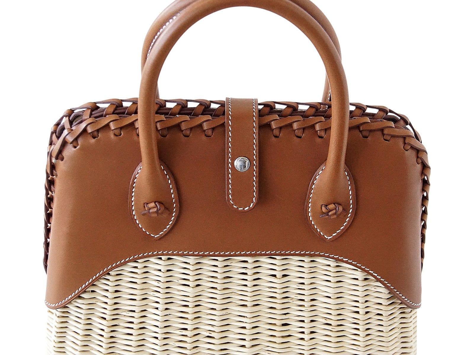 Limited Edition Bolide Bag Picnic Osier Wicker & Barenia Leather