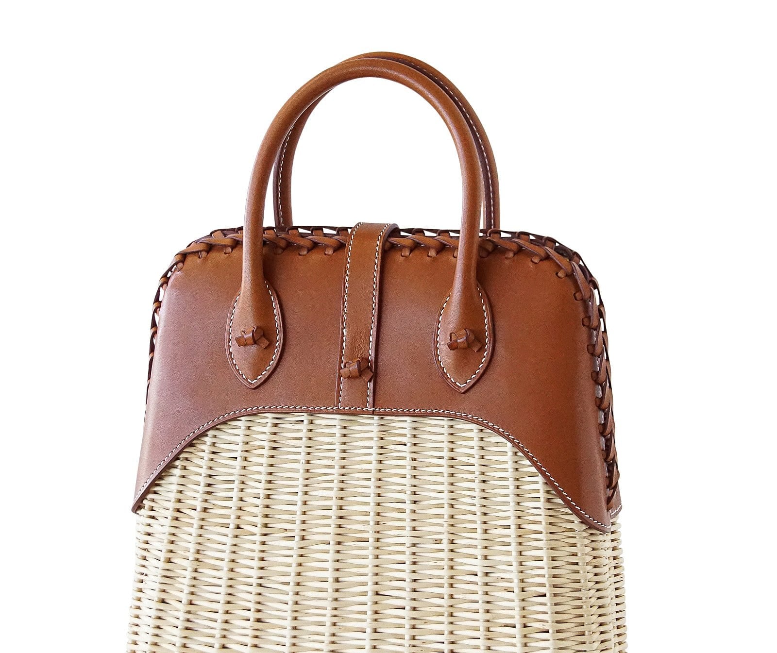 Limited Edition Bolide Bag Picnic Osier Wicker & Barenia Leather