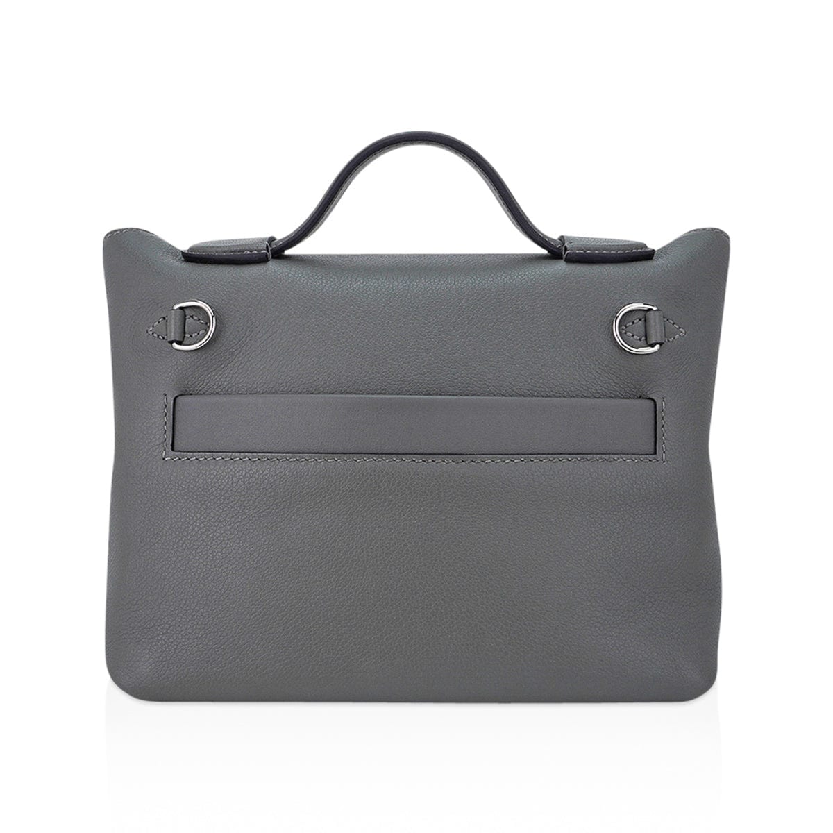 Mini 24/24 21 Bag Gris Meyer Evercolor & Swift Leather with Palladium Hardware