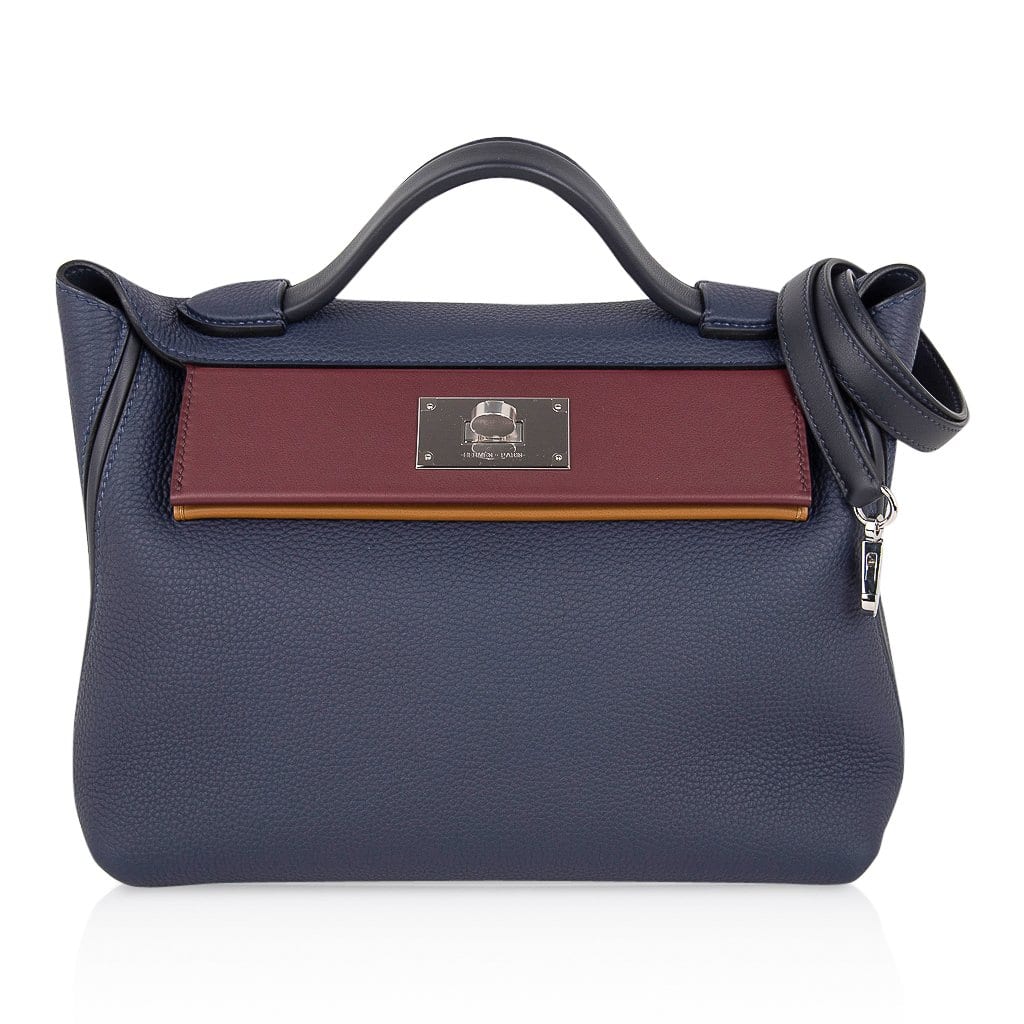 24 24 29 Bag Blue Nuit Indigo Bordeaux Kraft Palladium
