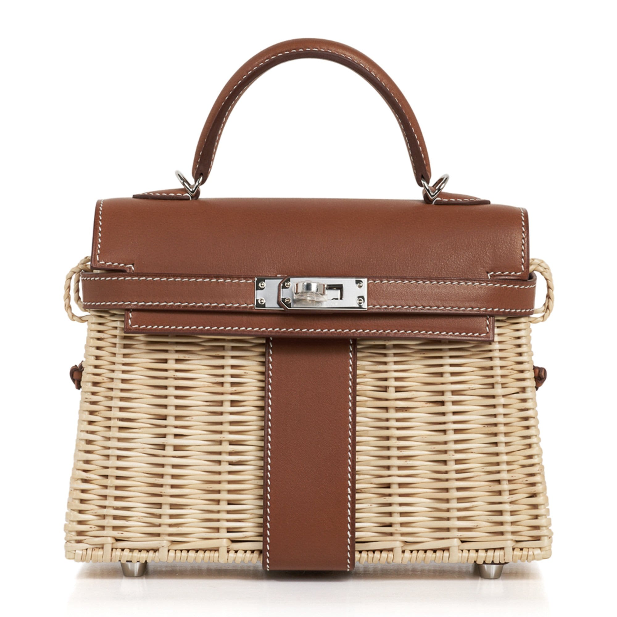 Mini Kelly 20 Bag Picnic Barenia & Osier