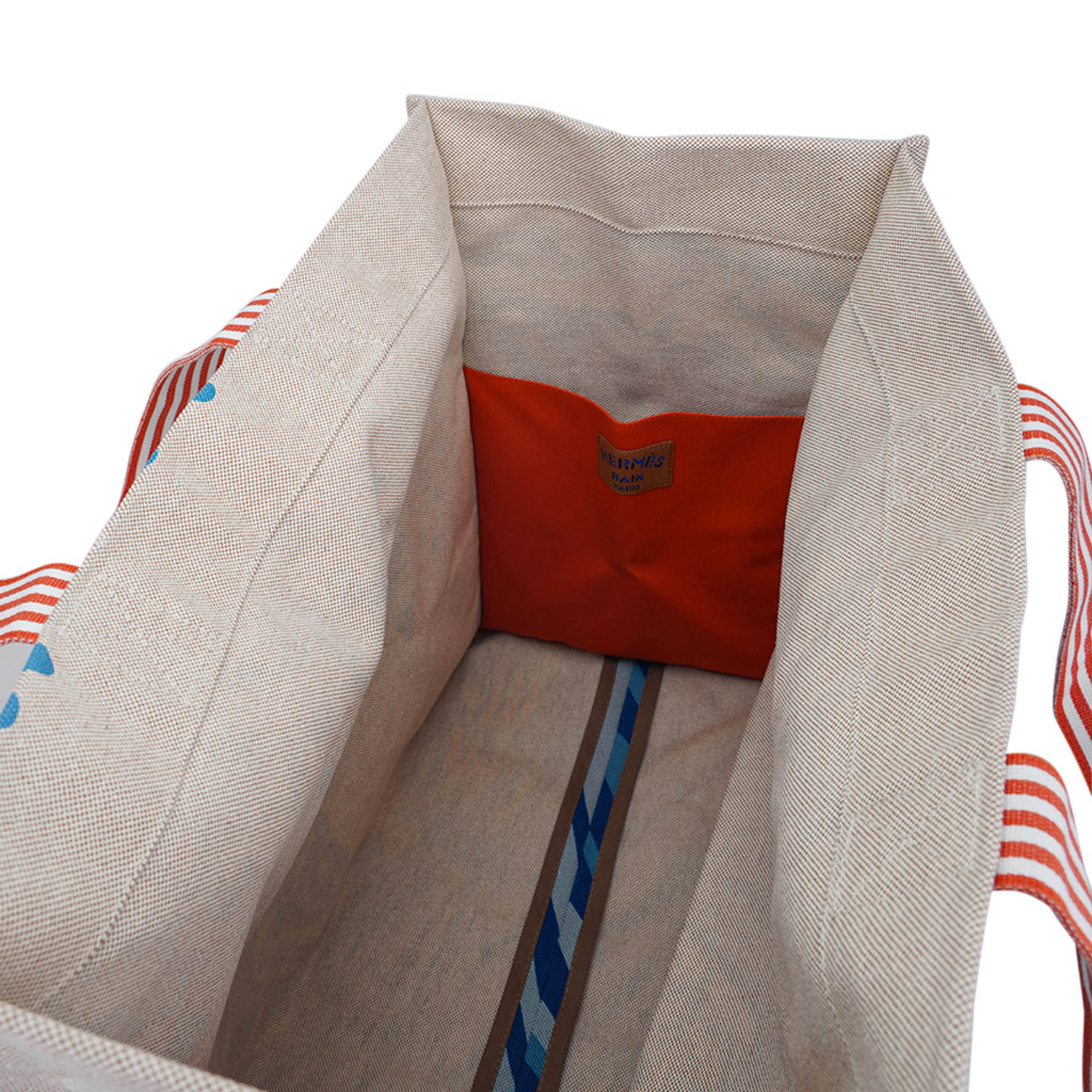 Beach Tote Wave Printed Toile Denim Bag