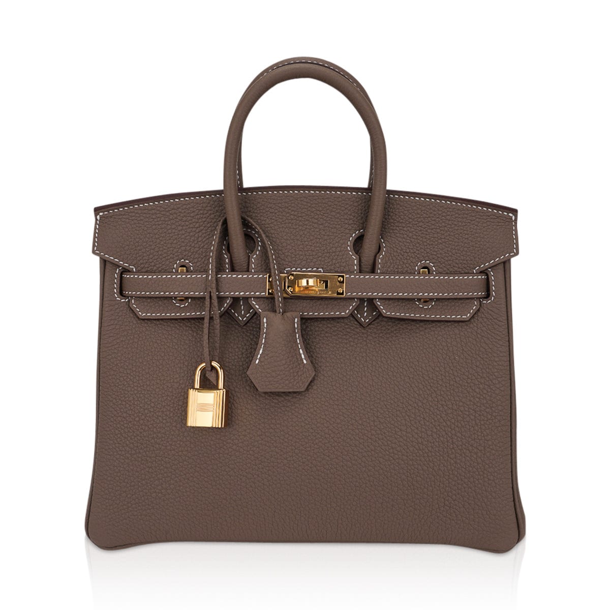 Birkin 25 Bag Etoupe Togo Leather with Gold Hardware