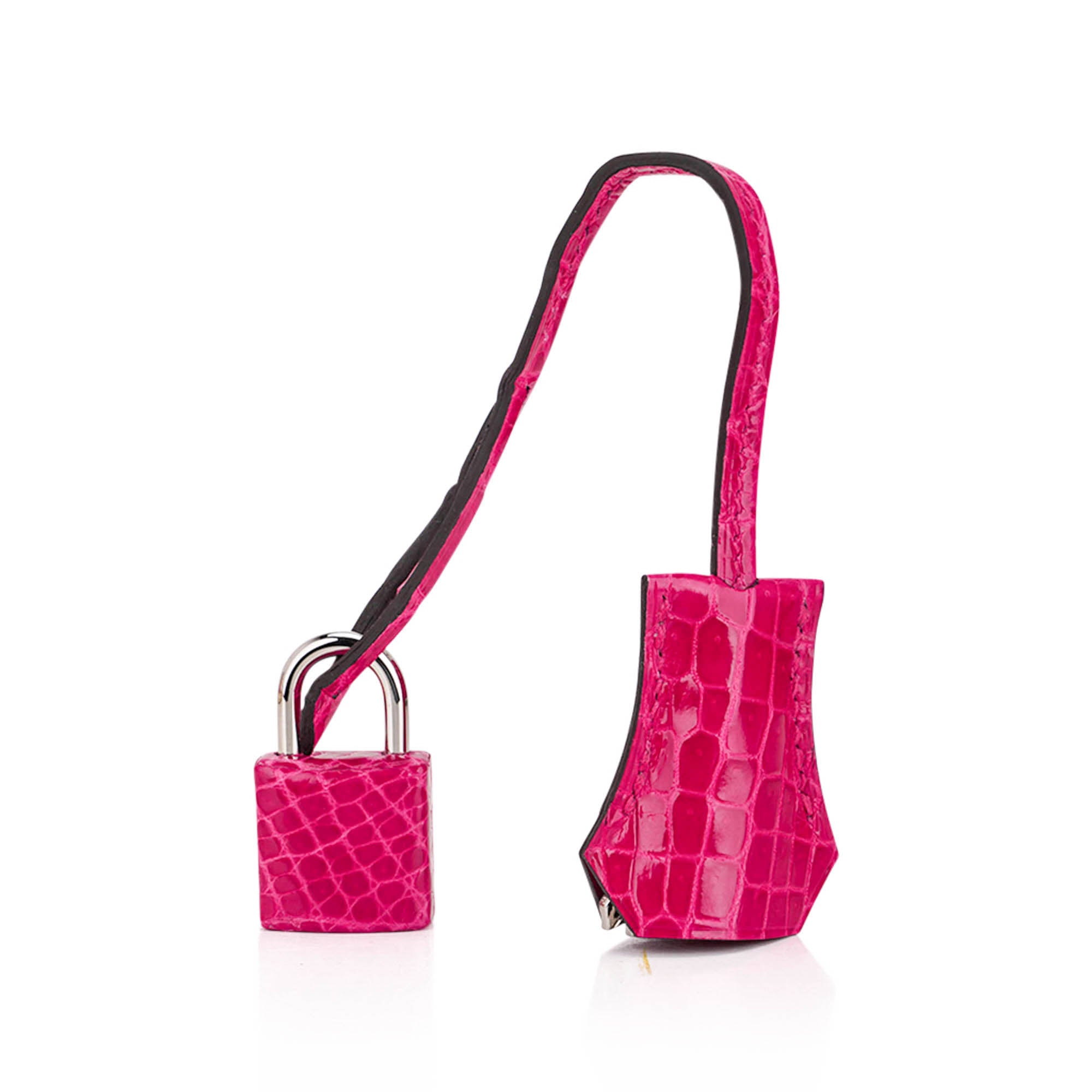 Birkin 25 Bag Rose Mexico Crocodile with Palladium Hardware