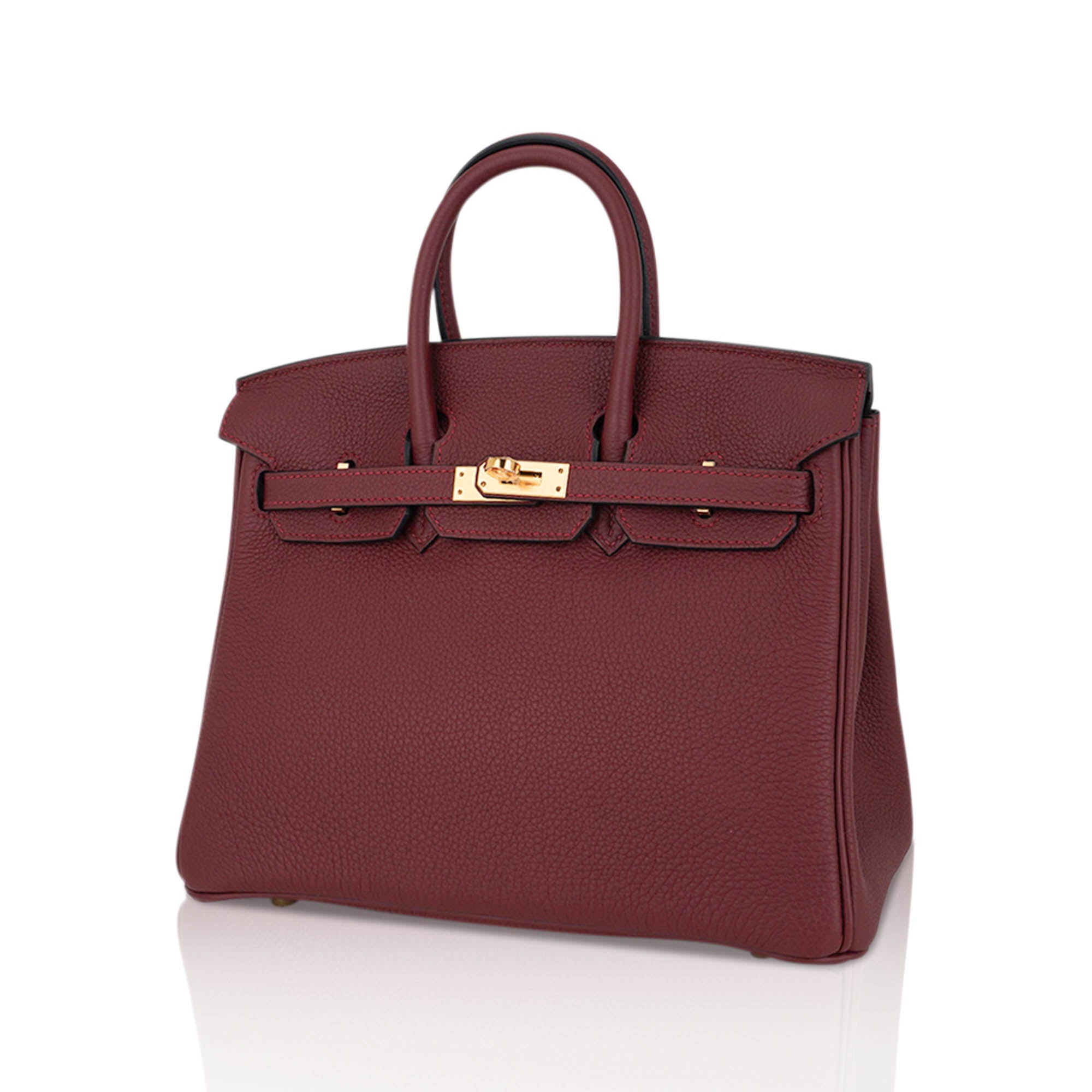 Birkin 25 Bag Rouge H Togo Leather with Gold Hardware