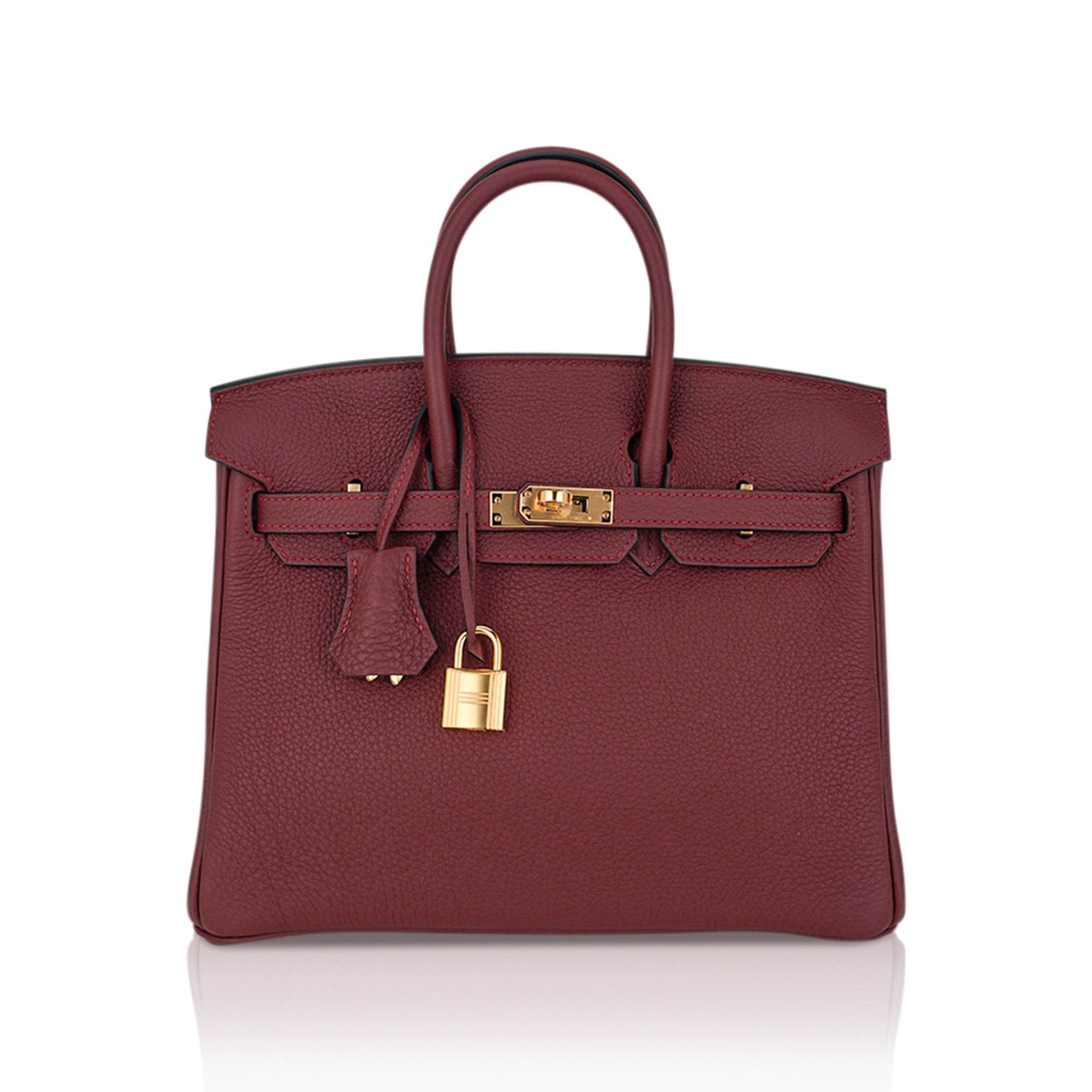 Birkin 25 Bag Rouge H Togo Leather with Gold Hardware