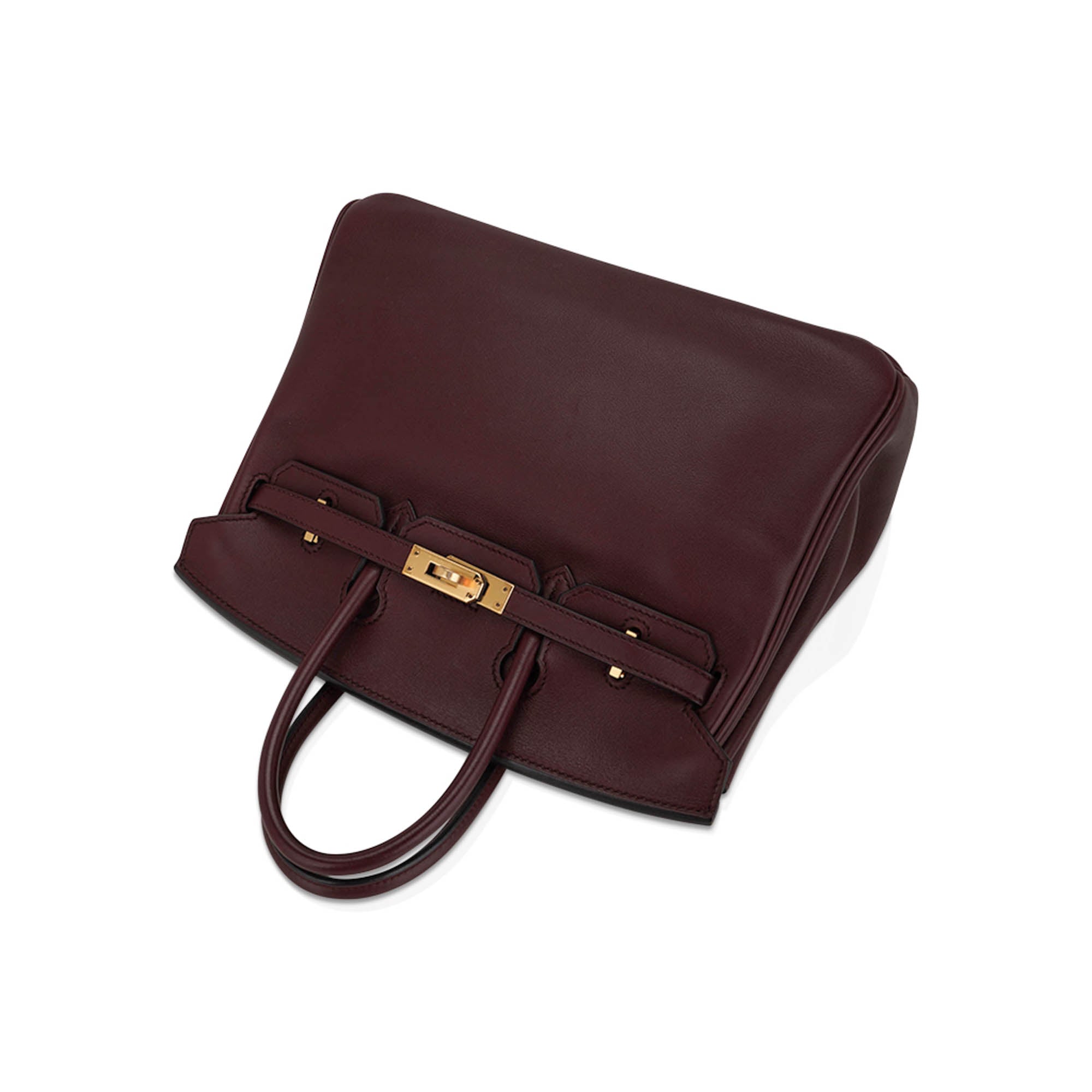 Birkin 25 Bag Rouge Sellier Swift Leather with Gold Hardware