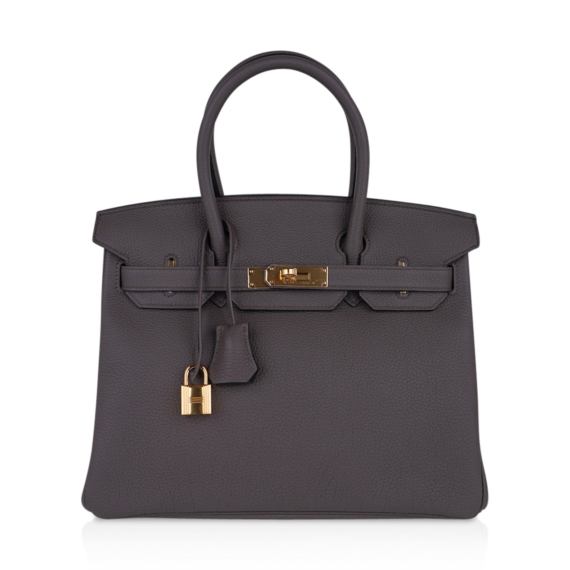Birkin 30 Bag Etain Gray Coveted Gold Hardware Togo
