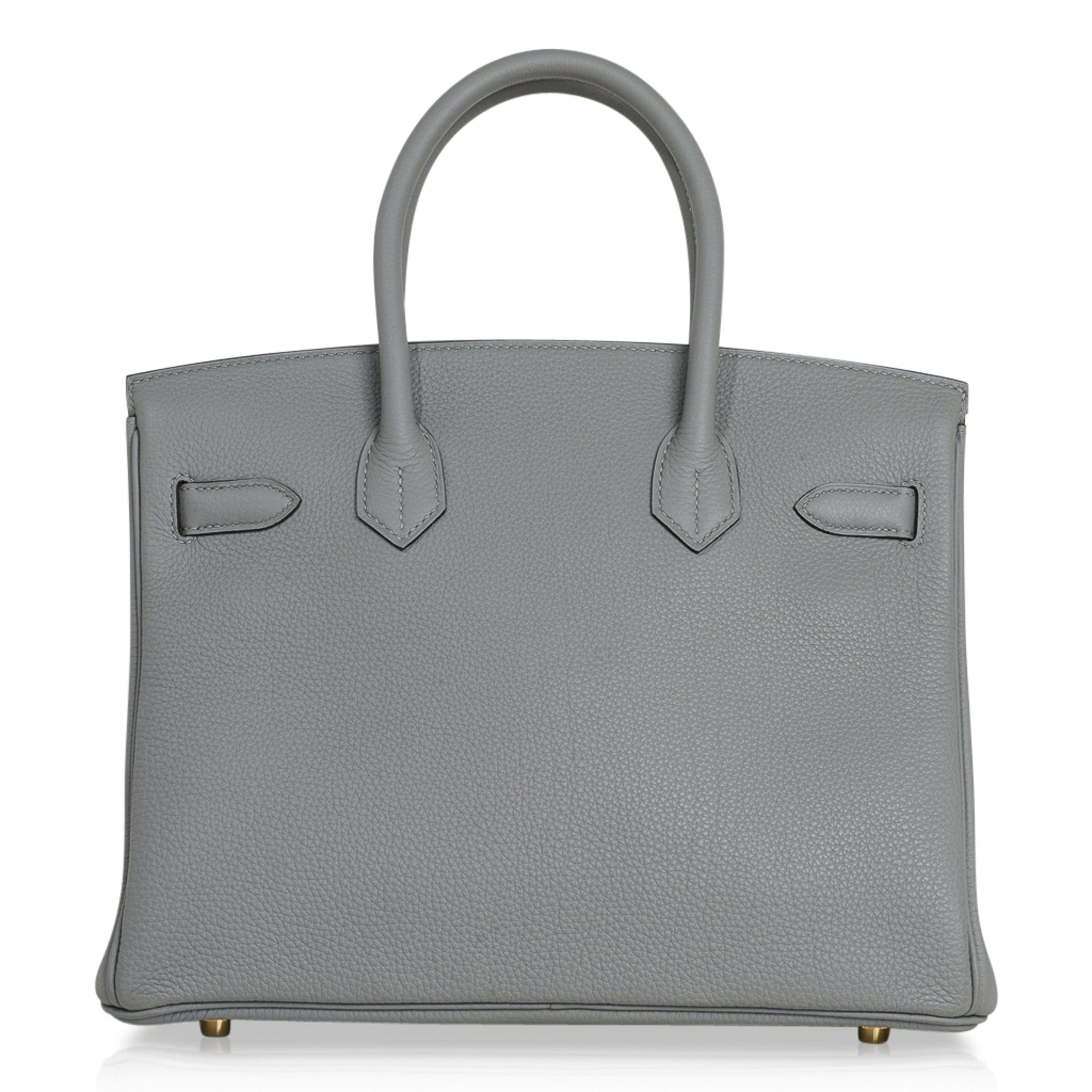 Birkin 30 Bag Gris Mouette Gold Hardware Togo Leather
