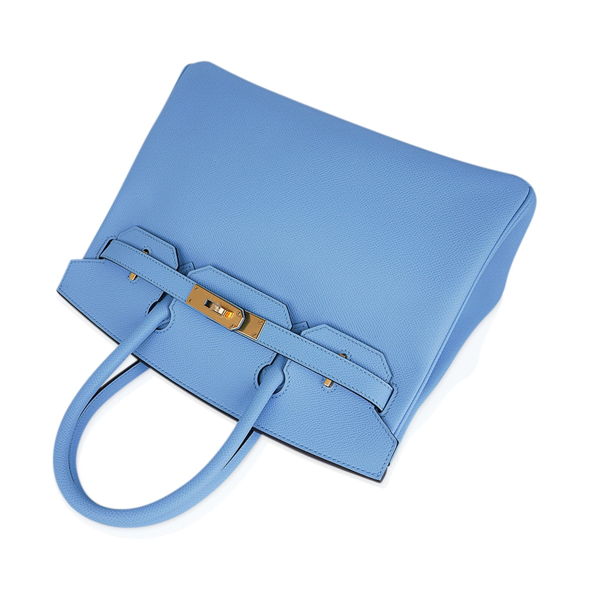 Birkin 30 Bag Blue Celeste Epsom Leather with Gold Hardware