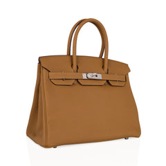 Birkin 30 Bag Bronze d’Or Togo Leather Palladium Hardware