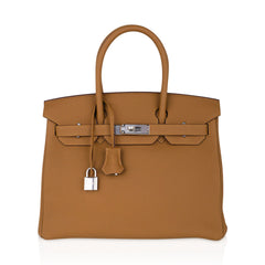 Birkin 30 Bag Bronze d’Or Togo Leather Palladium Hardware