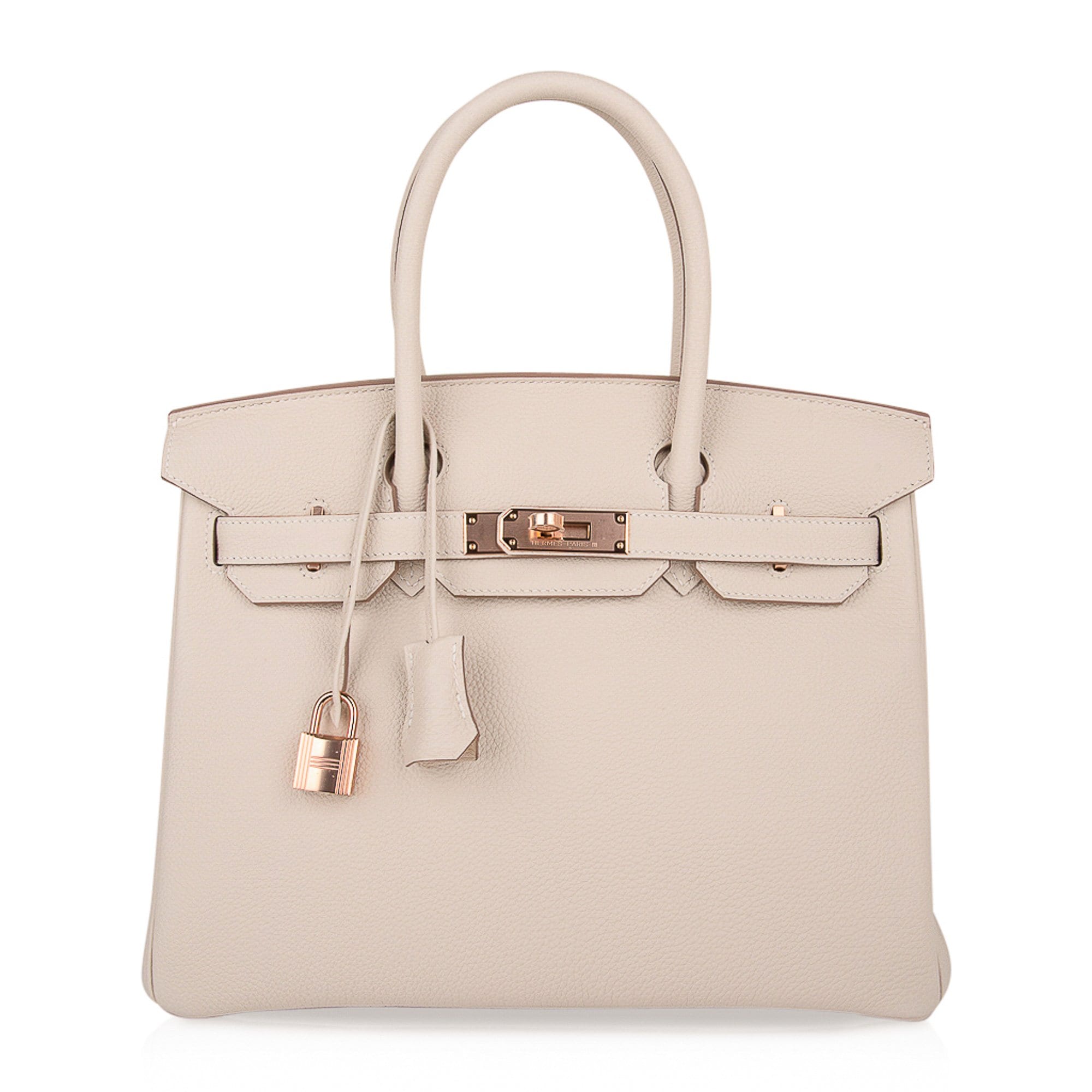 Birkin 30 Bag Craie Rose Gold Hardware Neutral Beauty